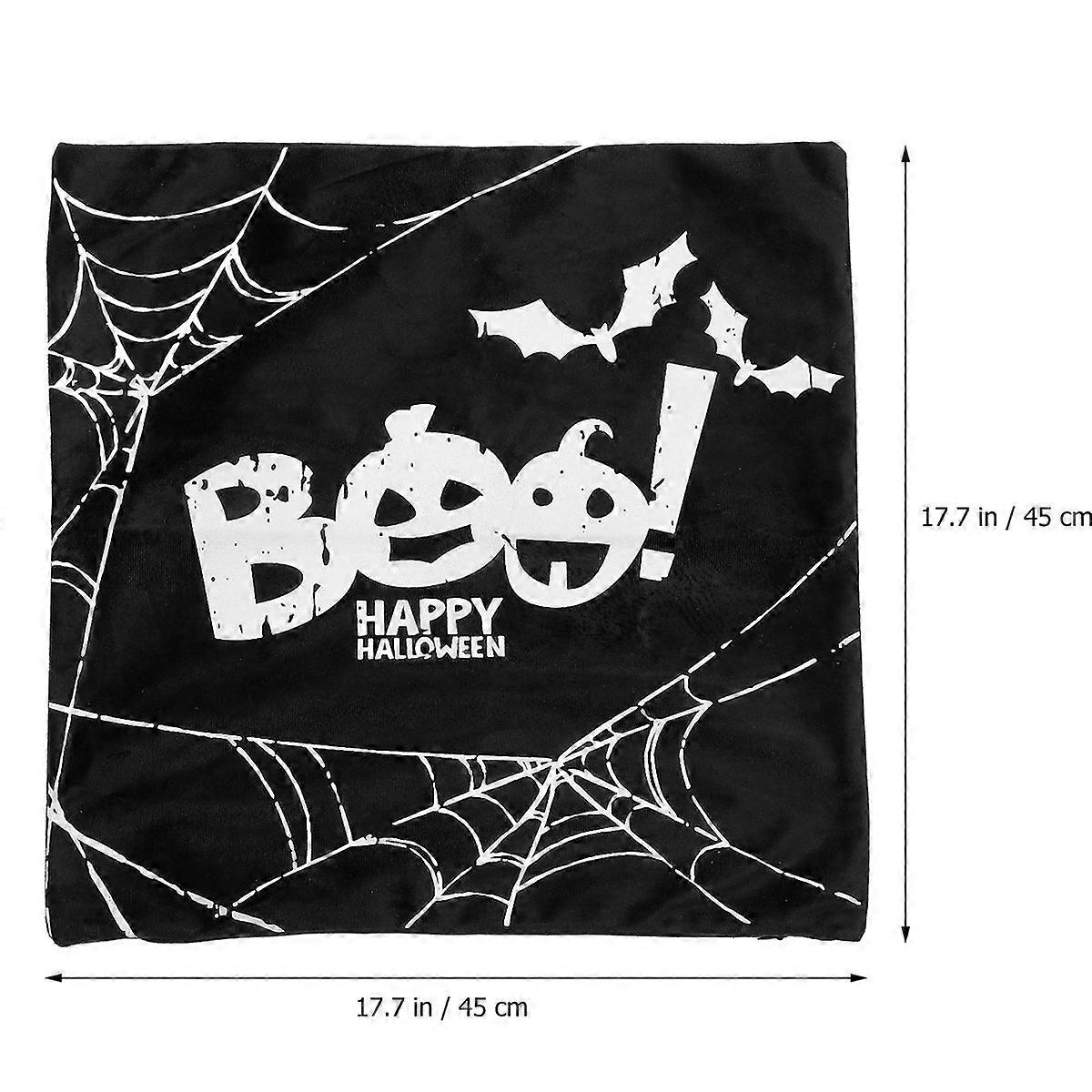 Decorative Halloween Pillow Case 4Set With Various Pattern Cushion Cover Ideal For Kids Adults Home Decoration