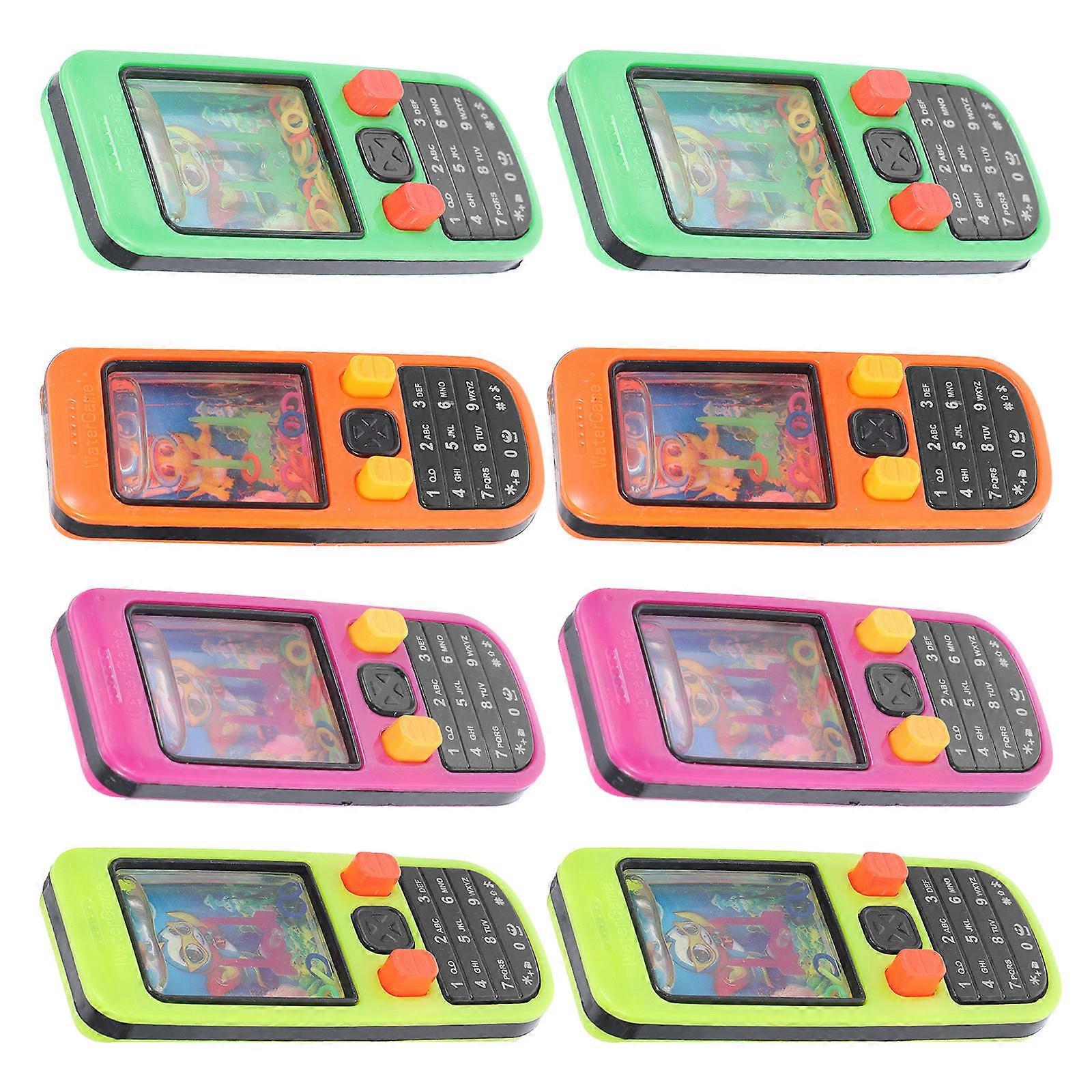 Water Toss Game Toy Cellphone Shaped for Office Breaks Made of Plastic Assorted Color for Stress 10Pcs