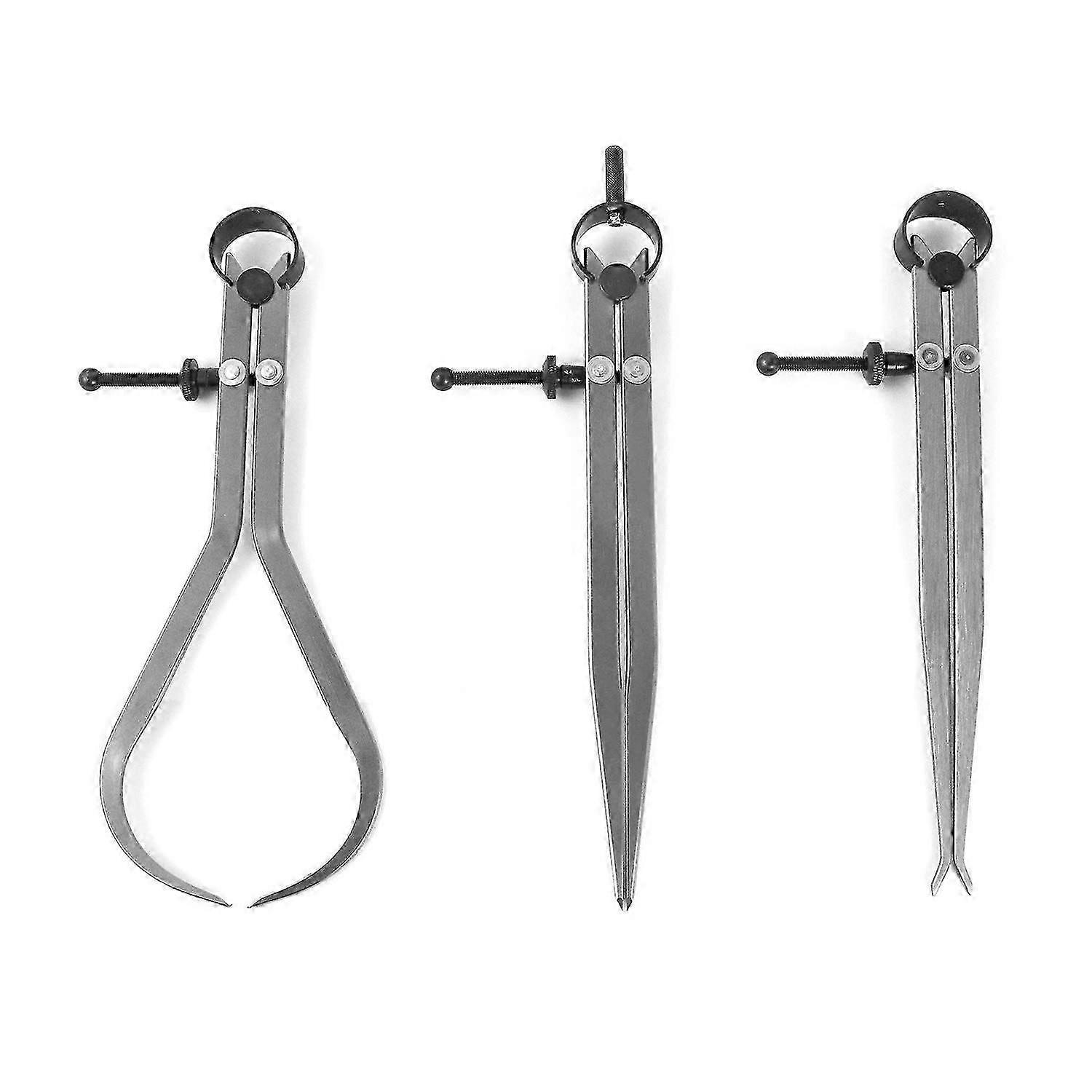 3PCS 250mm spring compass for measuring