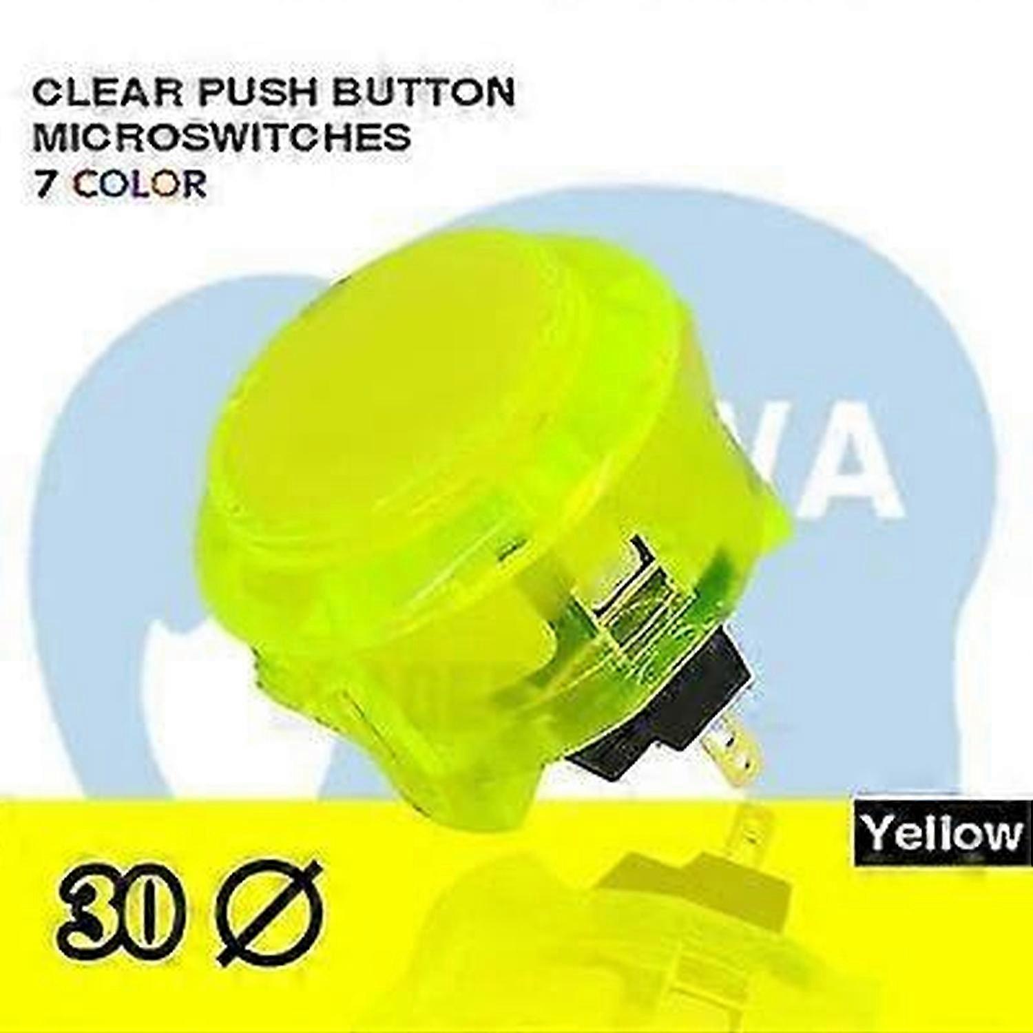 Ιαπωνία Sanwa Obsc-30 Push Button Διαφανές Clear For Arcade Jamma Mame Υποστηριζόμενο μέρος παιχνιδιού PS4 Pandora PC Raspberry Pi