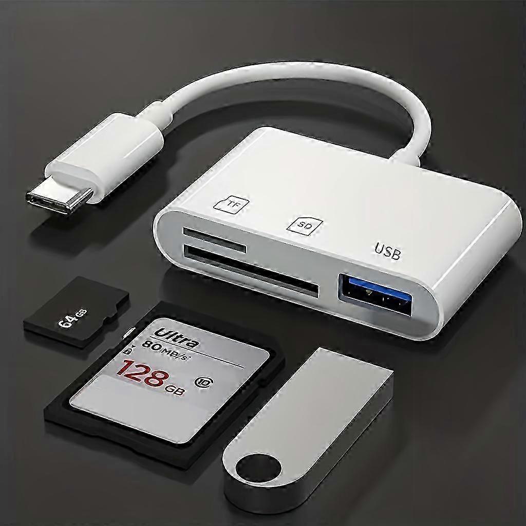 USB C SD Card Reader Adapter for Android, PC, Camera, Phone - Micro SD Converter