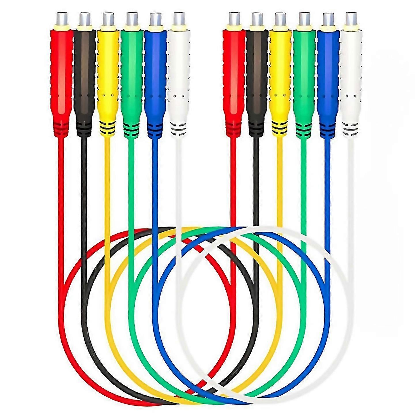 For 6pcs Magnetic Test Leads Silicone Flexible Jumper