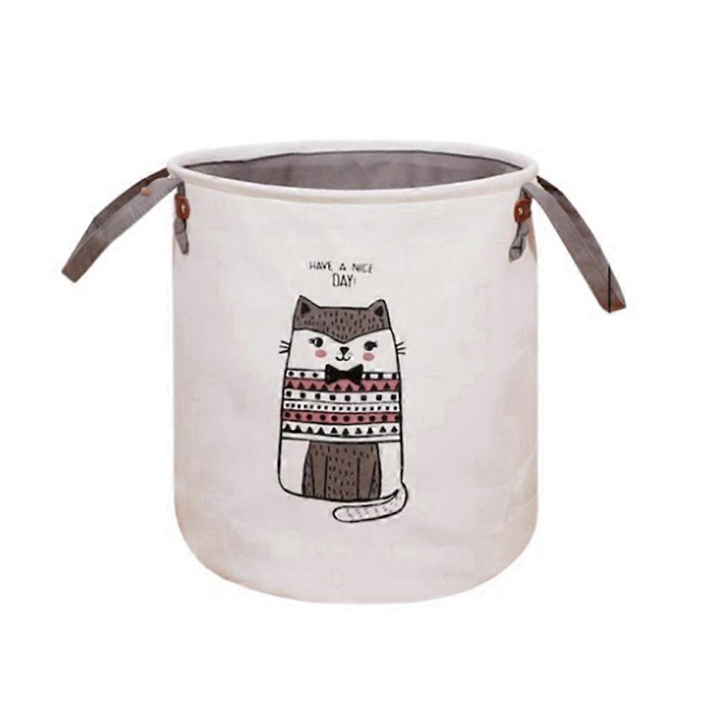 Foldable Laundry Basket Hamper, for College Dorms,Cat