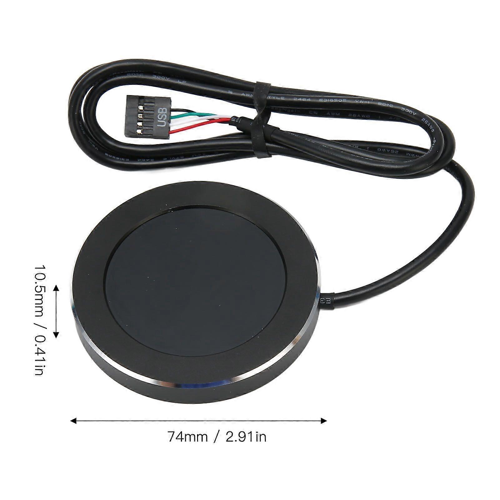 Liquid Cooler LCD Screen 2.1in IPS Round 480x480 Dimmable Multifunction Watercooler Screen for Desktop Chassis