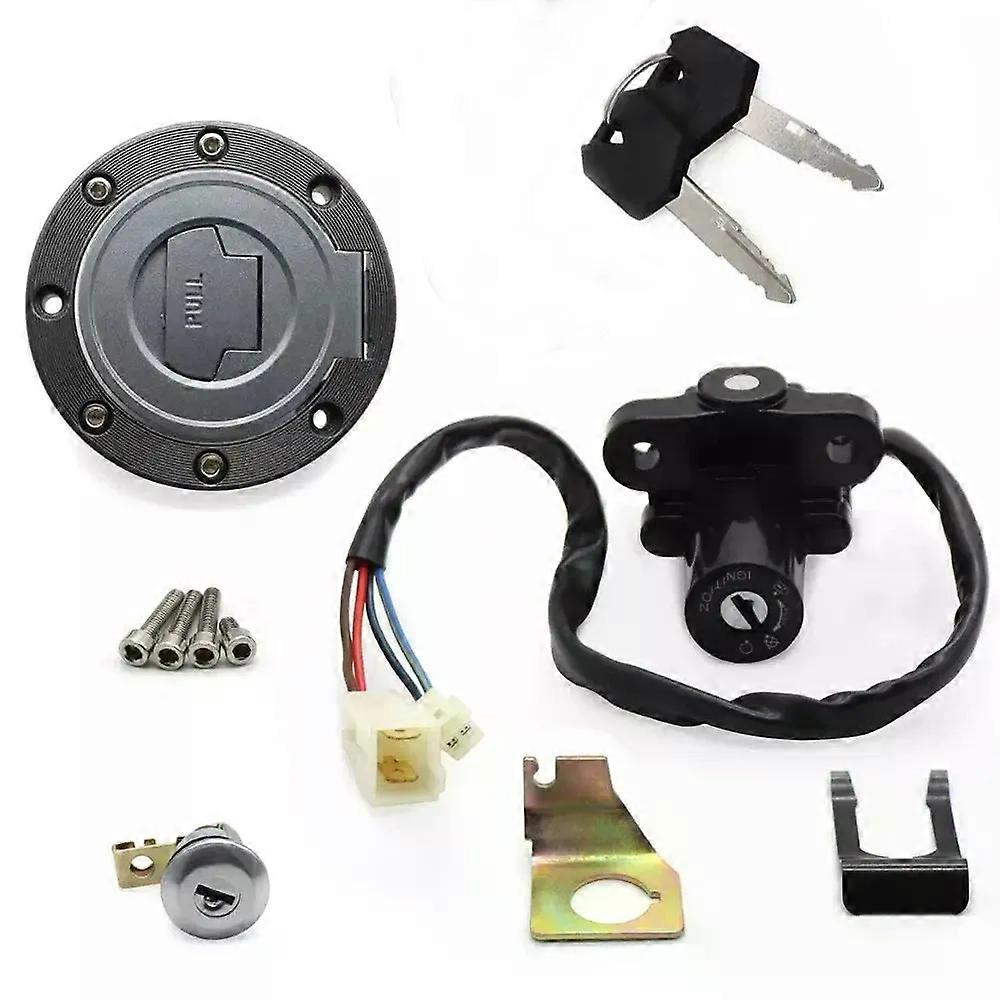 Ignition Switch Fuel Gas Cap Seat Lock Key Set for Yamaha YZF R1 2002-2003 2007-2022 R6 2004 2006-2022 FJR1300 2001-2022 FZ6