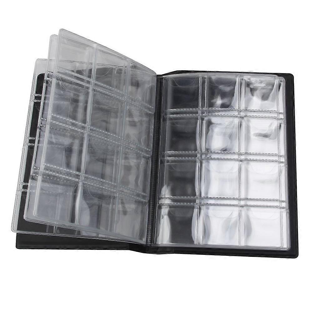 Coin Collecting Book for Coin Collection 120 Slots Portable Black
