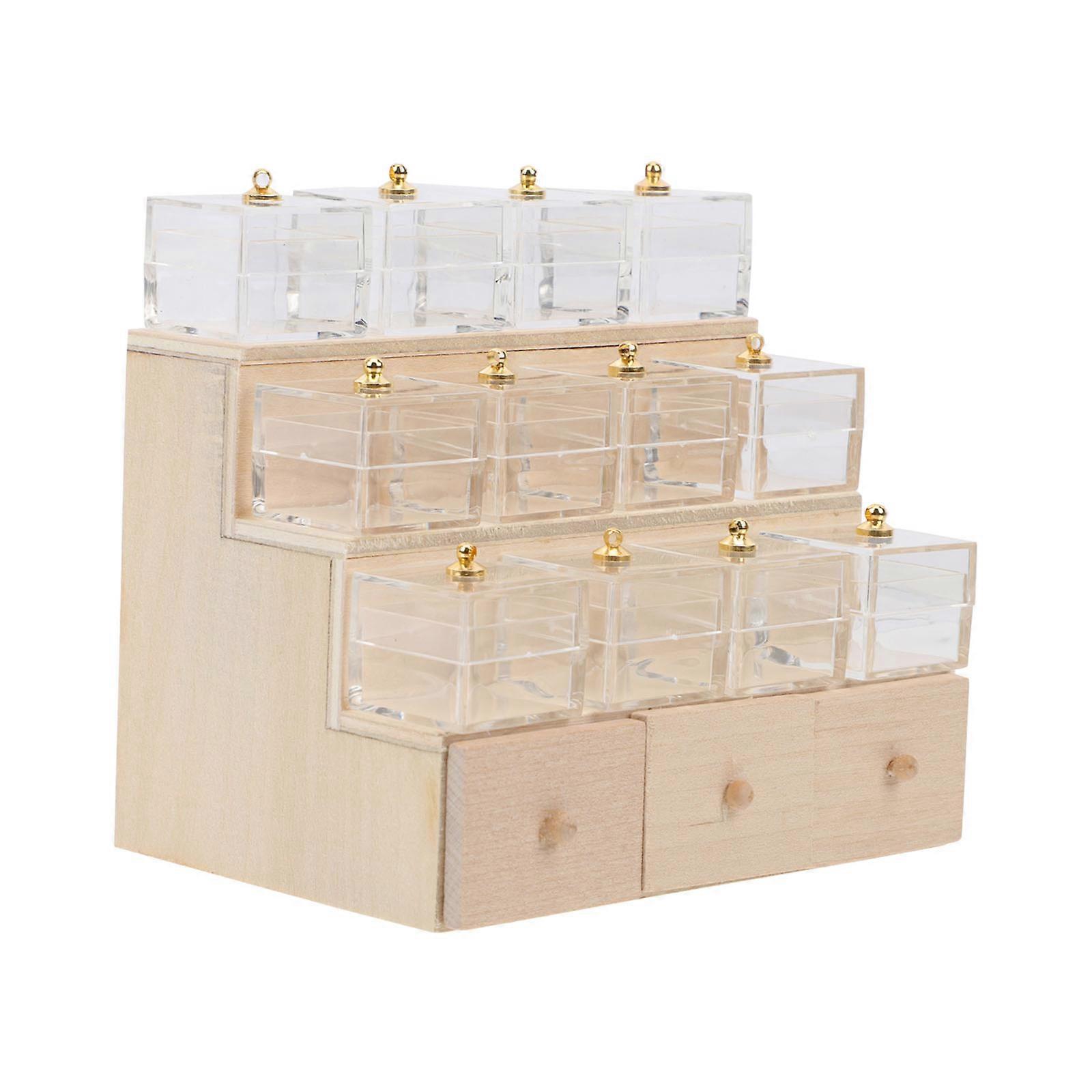 Mini House Prop Candy Display Cabinet for Decoration 1Set