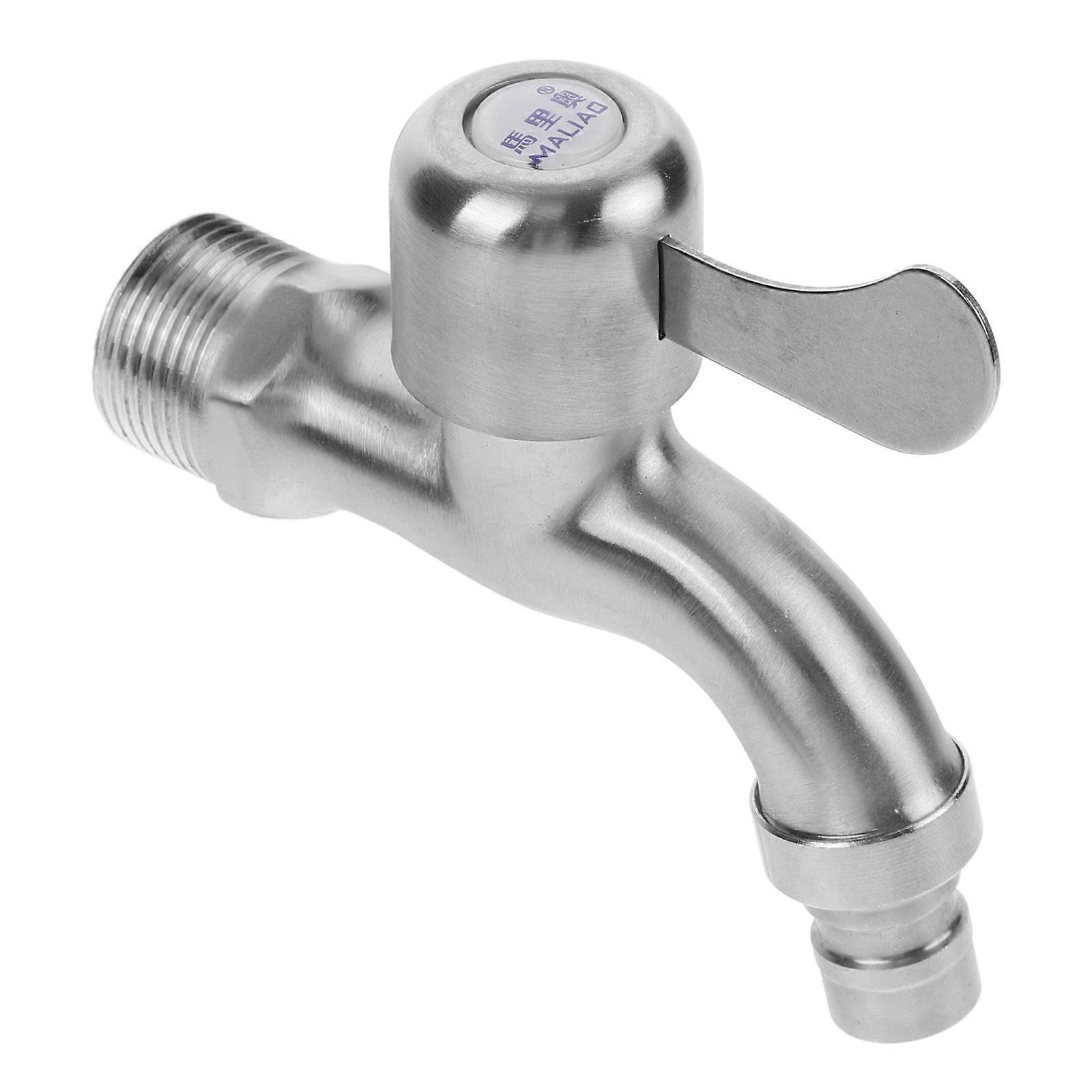 Washing Machine Faucet Wall Mount Stainless Steel Tap for 4Pcs Use and Replacement