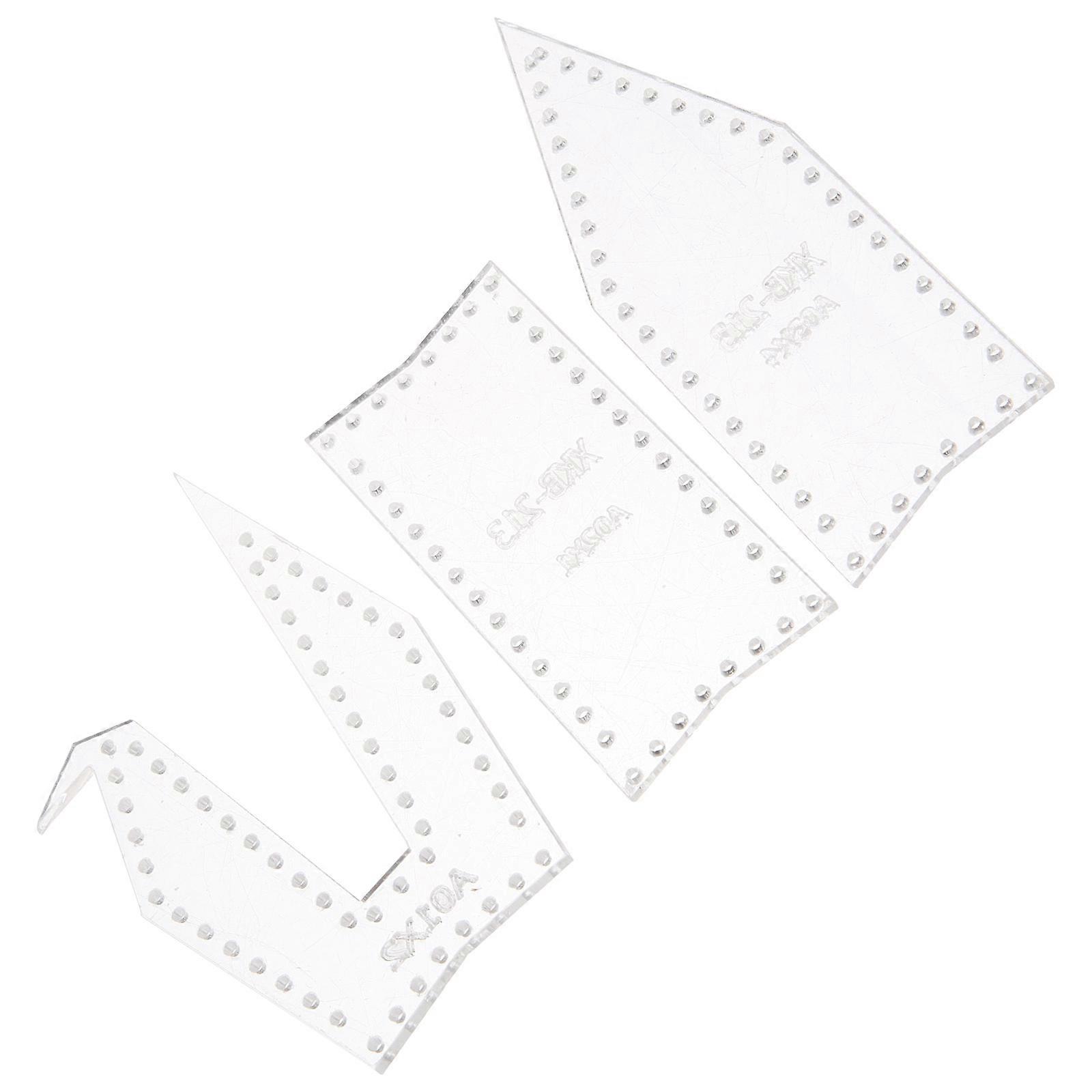 Keychain Production Template Acrylic for 9Pcs DIY Stencils