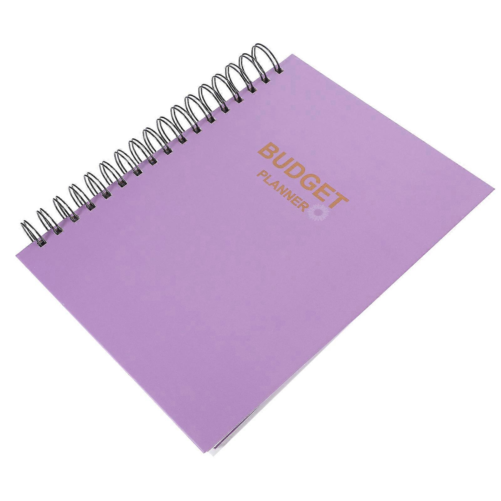 Budget Planning Notebook Monthly Use for Organizing 3Pcs Purple