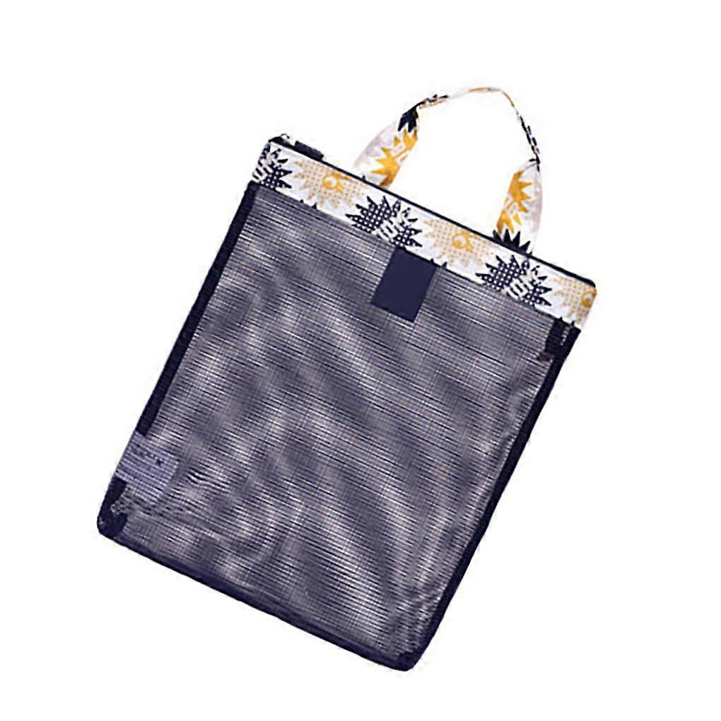 Storage Bag Mesh Net Oxford Cloth Large Capacity WaterResistant Purse Simple Handle For Swimming Supplies Style 3
