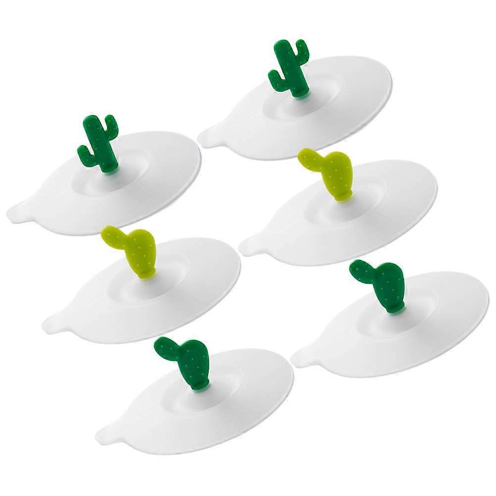 Silicone Lid for Mug 6Pcs Leak-Proof Dustproof Round Cup Covers