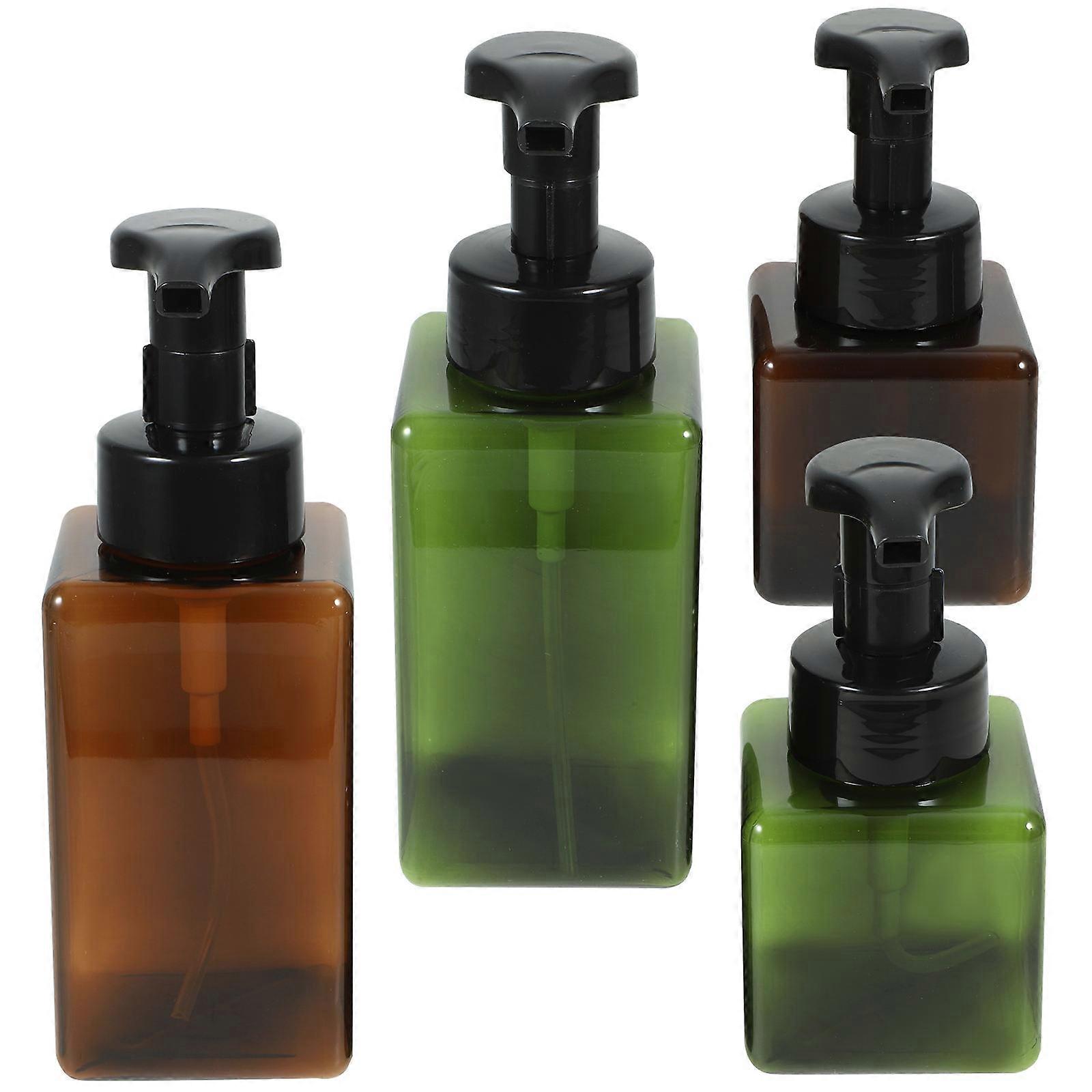 Travel Bottles Square Plastic Shampoo Bottles for Storage Use 8Pcs