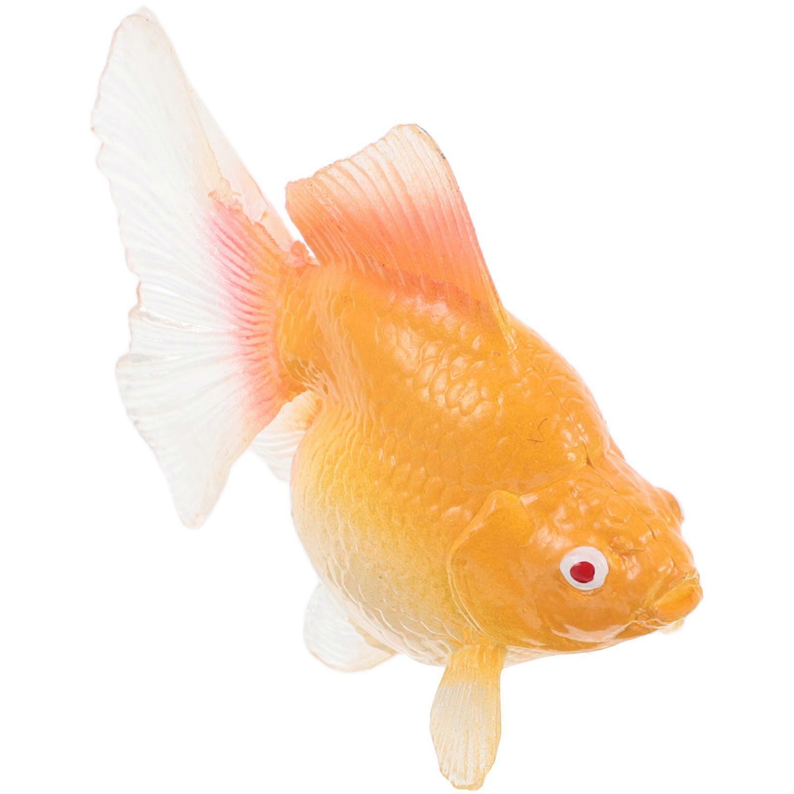 Aquarium Goldfish Decor Artificial Fish Model for Floating 4Pcs Plastic Ornaments