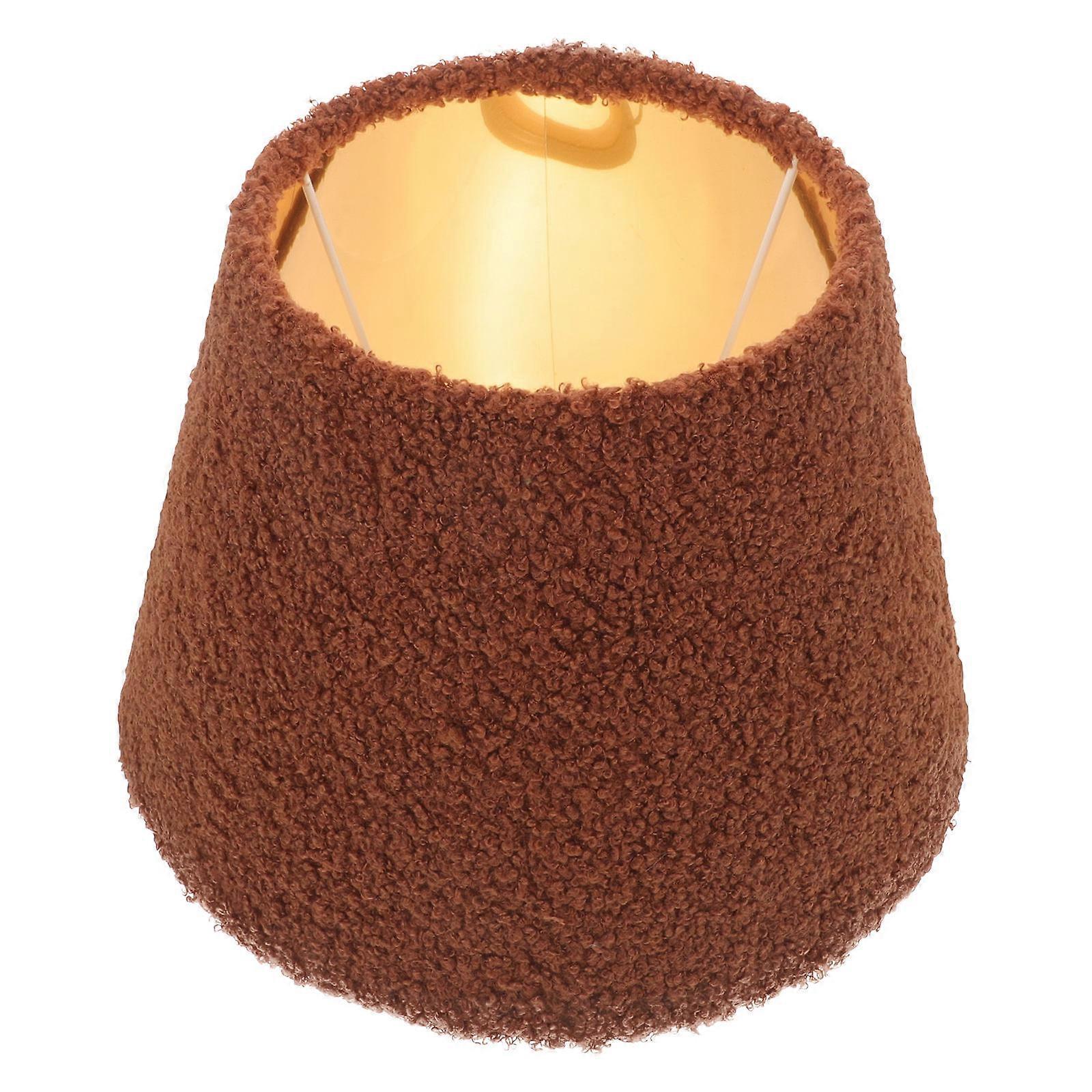 Coffee Cloth Table Lamp Shade Cover for Desk Lamp 2Pcs Light Protection