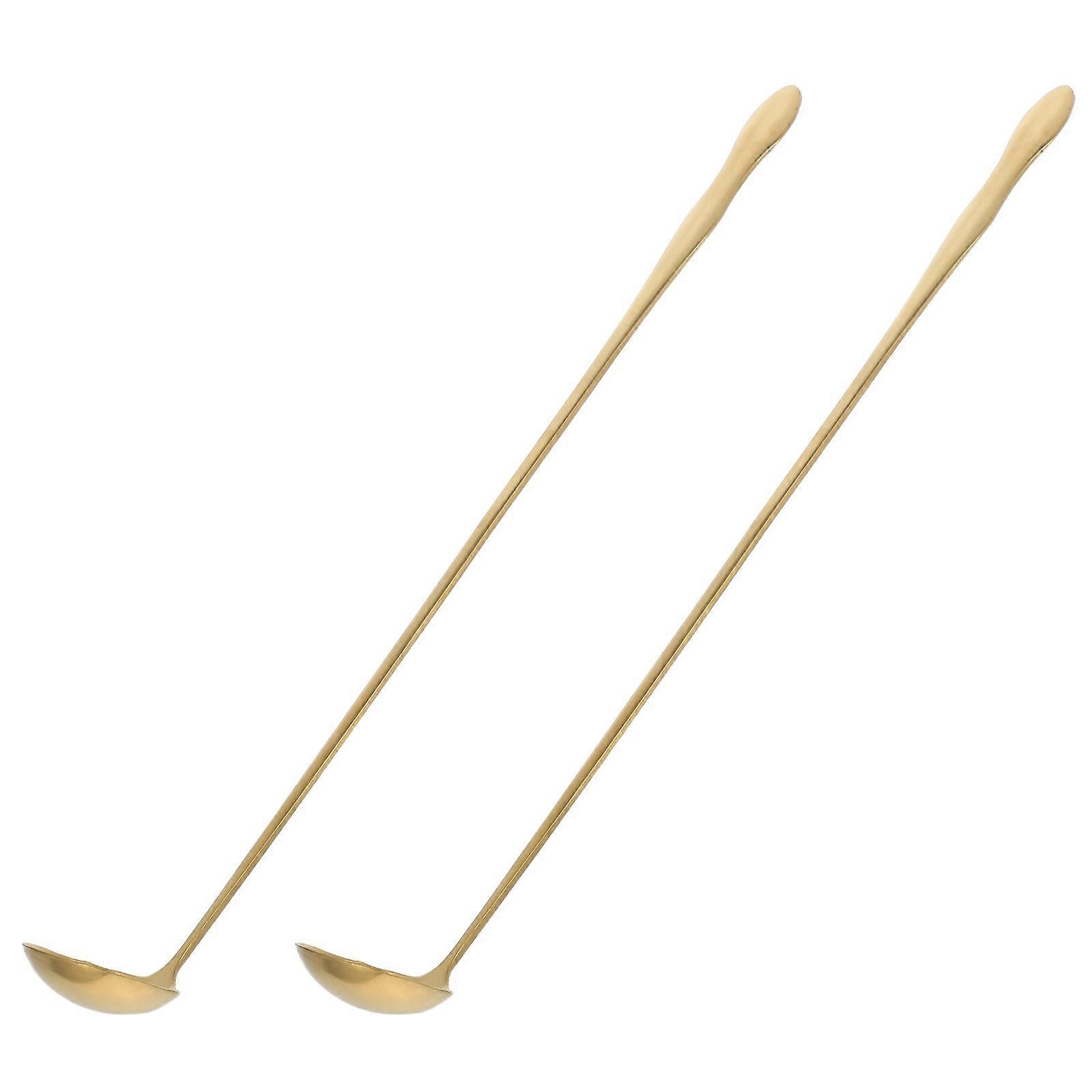 Soup Pot Spoon Stainless Steel for Serving 4Pcs Cooking Kitchen Set