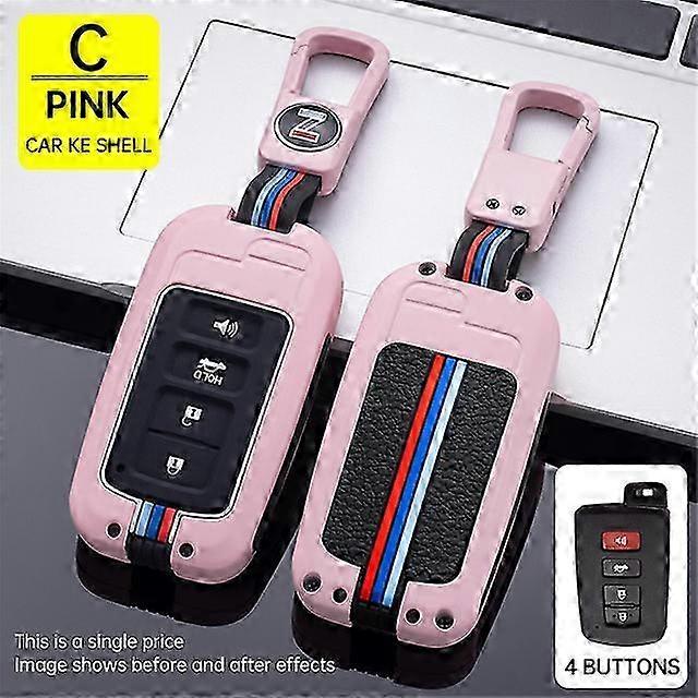 Button Key Fob Shell Cover Case For Toyota Camry Corolla Avalon Rav4 Land Cruiser chr auris Car Remote Key Holder Protector 2025
