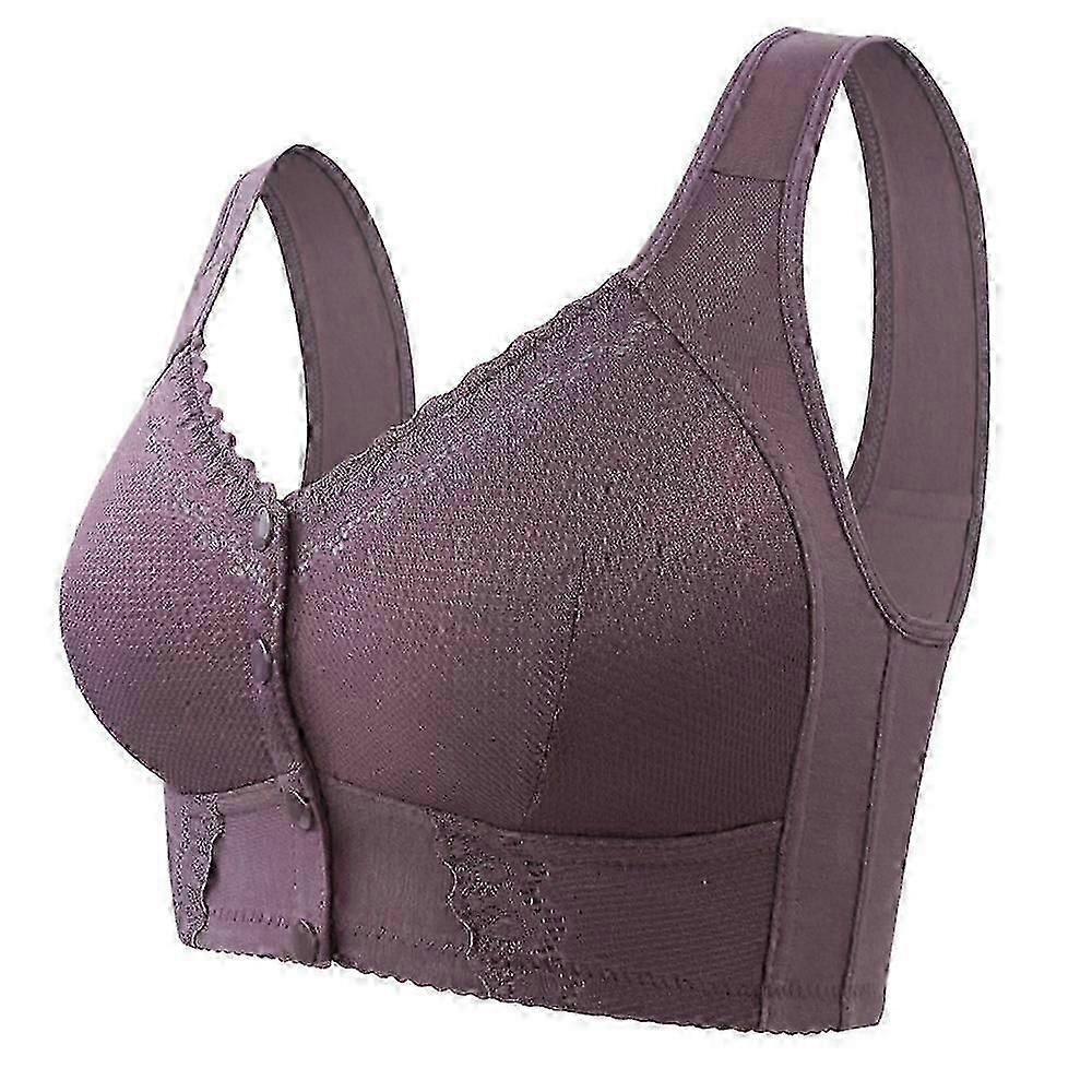 Comfortable Full Coverage Front Snaps Bras for Senior Women