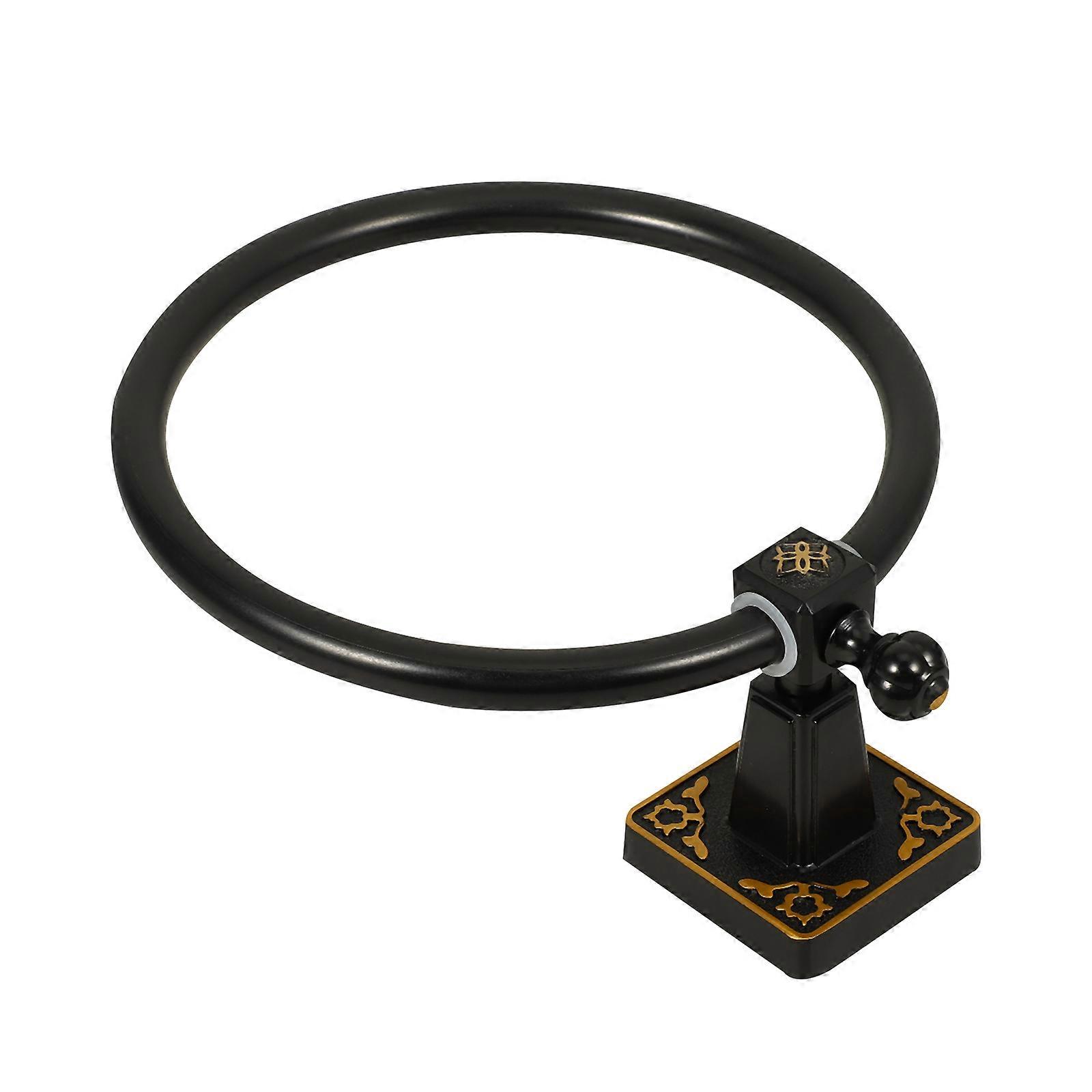 Black Antique Bathroom Towel Ring for Holding Use with One Unit