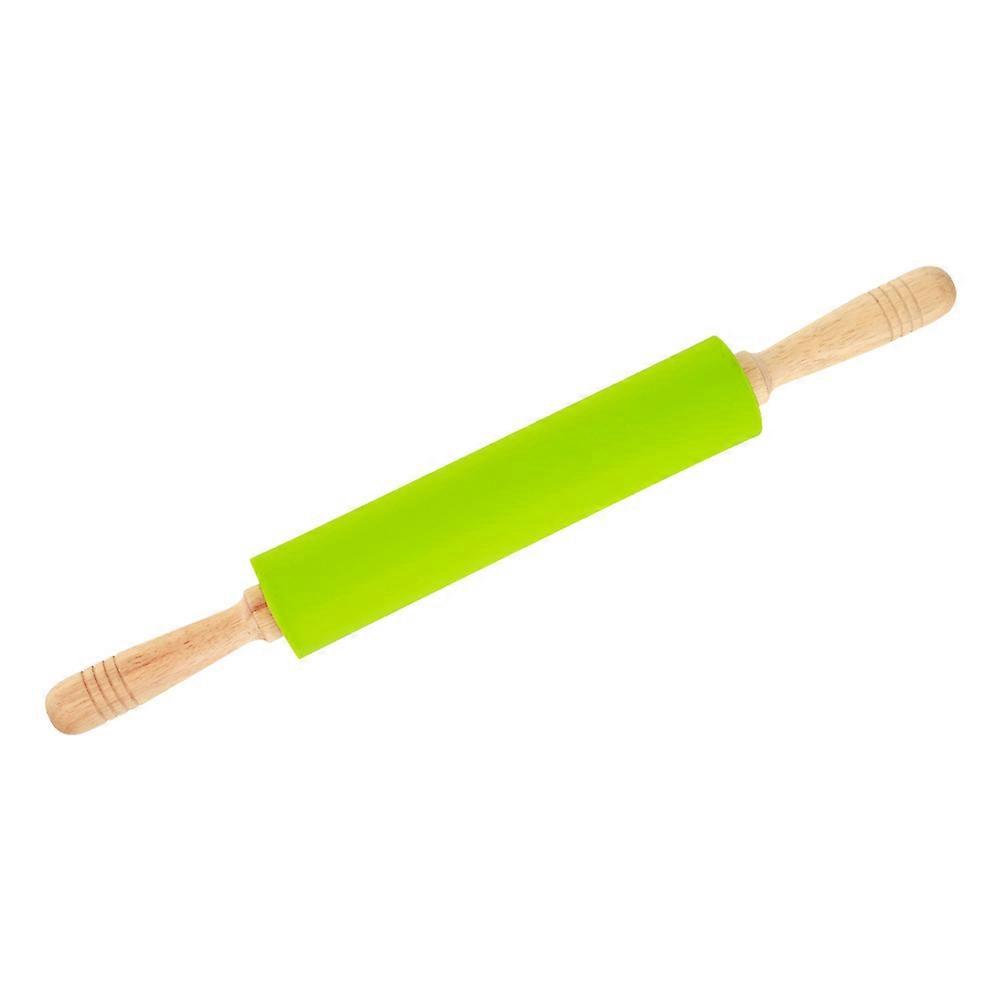 Green Silicone Rolling Pin Dough Roller Pin for Home 2Pcs Baking