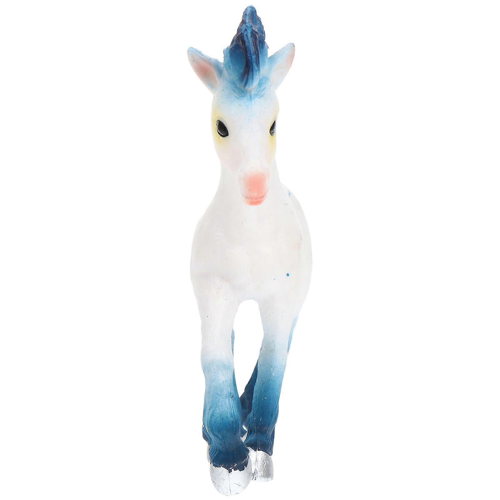 Desktop Unicorn Ornament Set for Indoor Decor with 6 Plastic Models