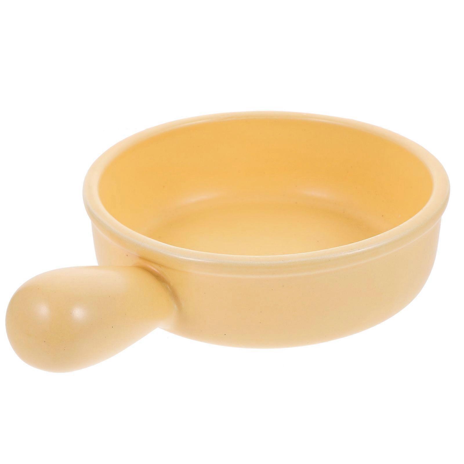 Household Pottery Clay Casserole Pot Cooking Pot with Lid Milk Warmer 2Pcs