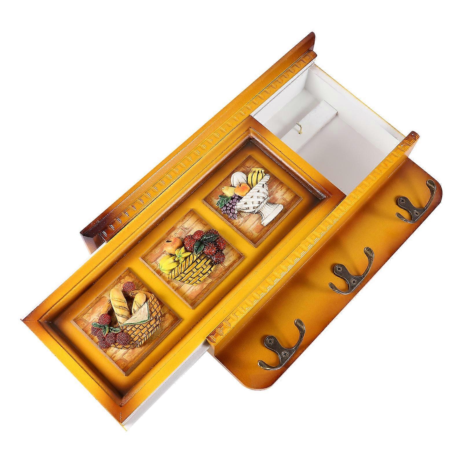 Wall-mounted Key Holder Storage Rack For Entryway Use 11.4X7.7X4.7in Convenient 2Pcs