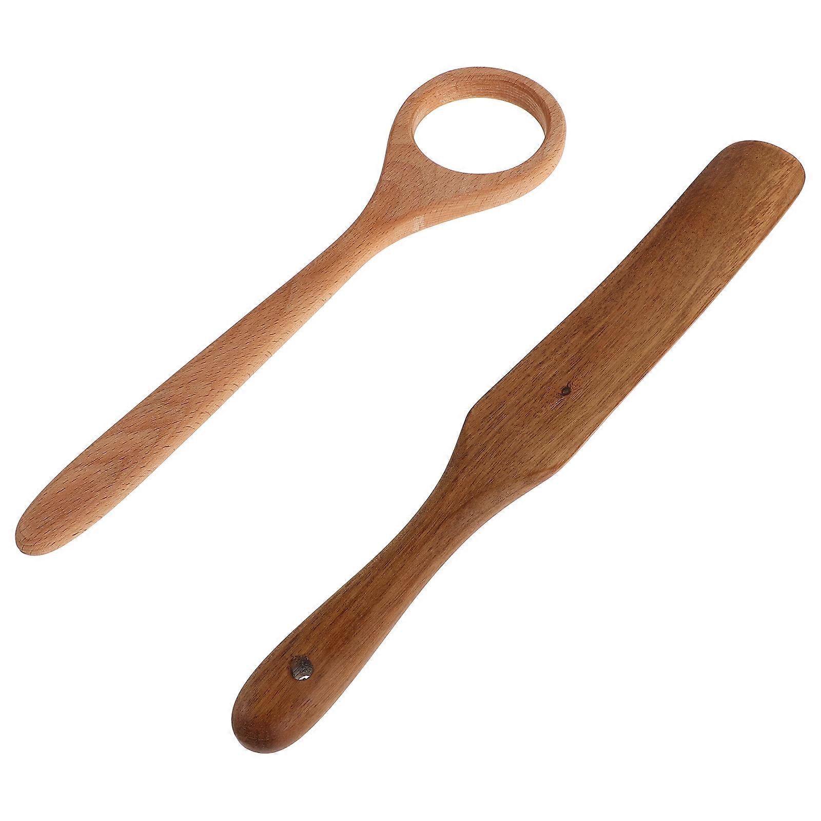 Wood Danish Dough Whisk for Bread Mixing 3Sets and Ergonomic Tool