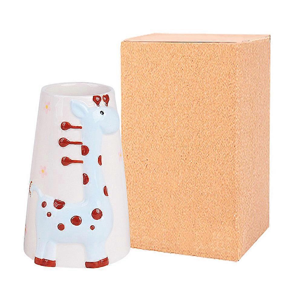 Pet Kettle Holder Giraffe Ceramic Water Bottle Holder with Bracket