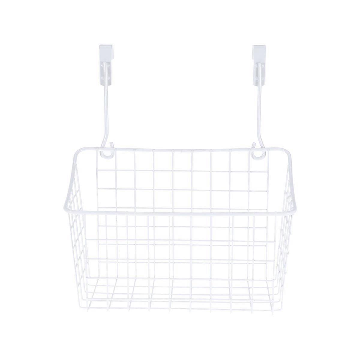 Door Baskets Organizer Metal Hanging Rack for Kitchen Use 3Pcs