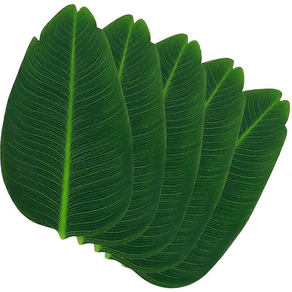 Leaf Table Mat for Kitchen Use 10Pcs Green Leaf Place Mats Set