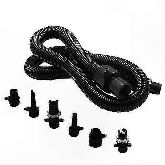 Adapter Kit with 6 Nozzles for Air Mattresses Inflatables Water Gear Quick Connect Set