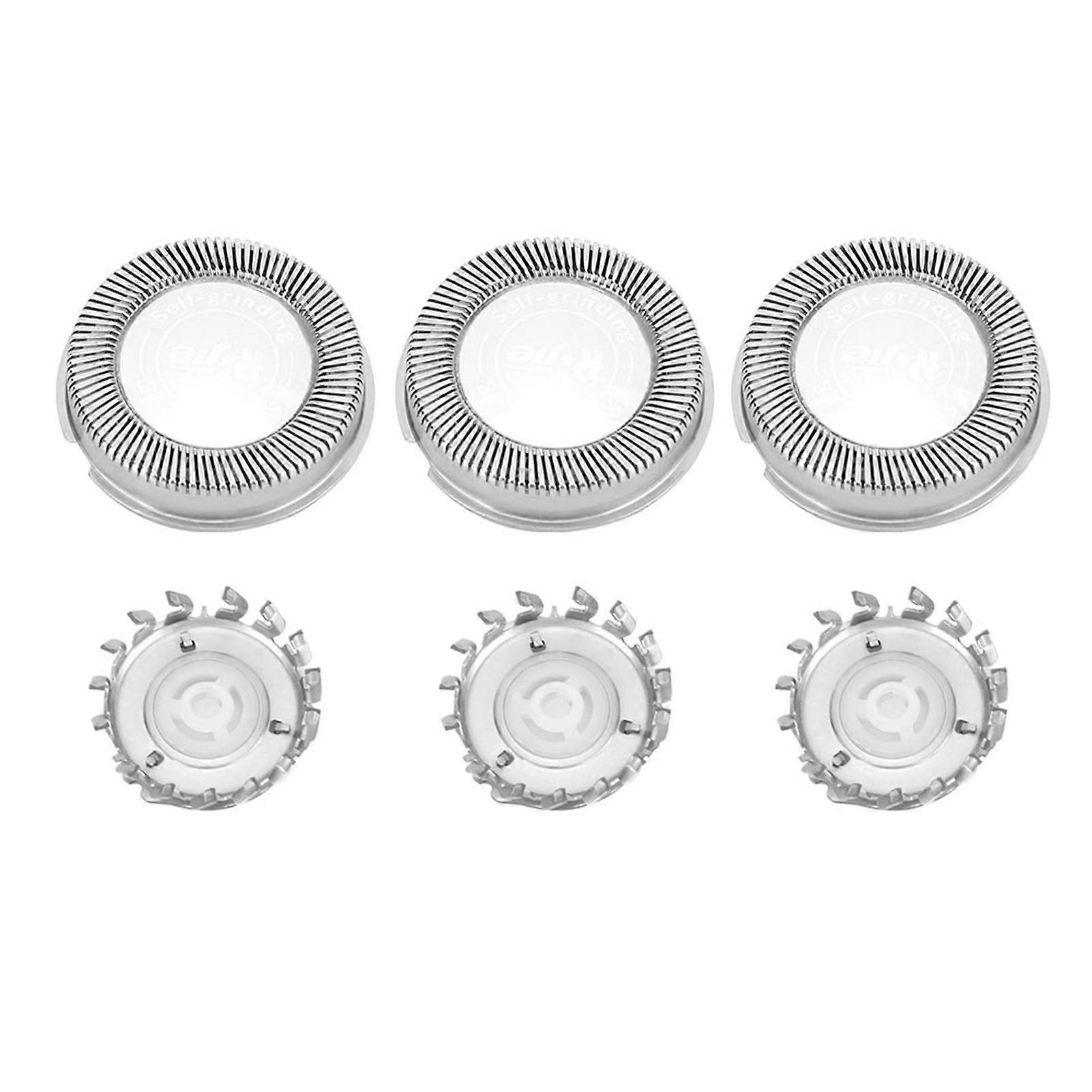 3pcs Steel Shaver Head Replacement Accessory Fit for HQ4 HQ46 HQ481 HQ851 HQ6990 HQ803