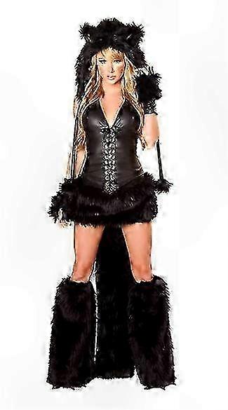 Women's Holiday Two-Piece Set with Wolf Tail for Festive Events and Parties