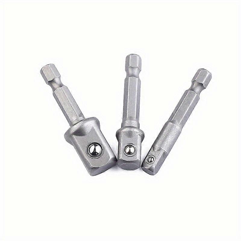 3 τεμάχια μανίκι προσαρμογέα υποδοχής 50 χιλιοστών ανθεκτικό σε κραδασμούς - μετατρέπει το τρύπημα σε καρυδάκια υψηλής ταχύτητας - καρυδάκια 1/4 ίντσας, 3/8 ίντσας και 1/2 ίντσας