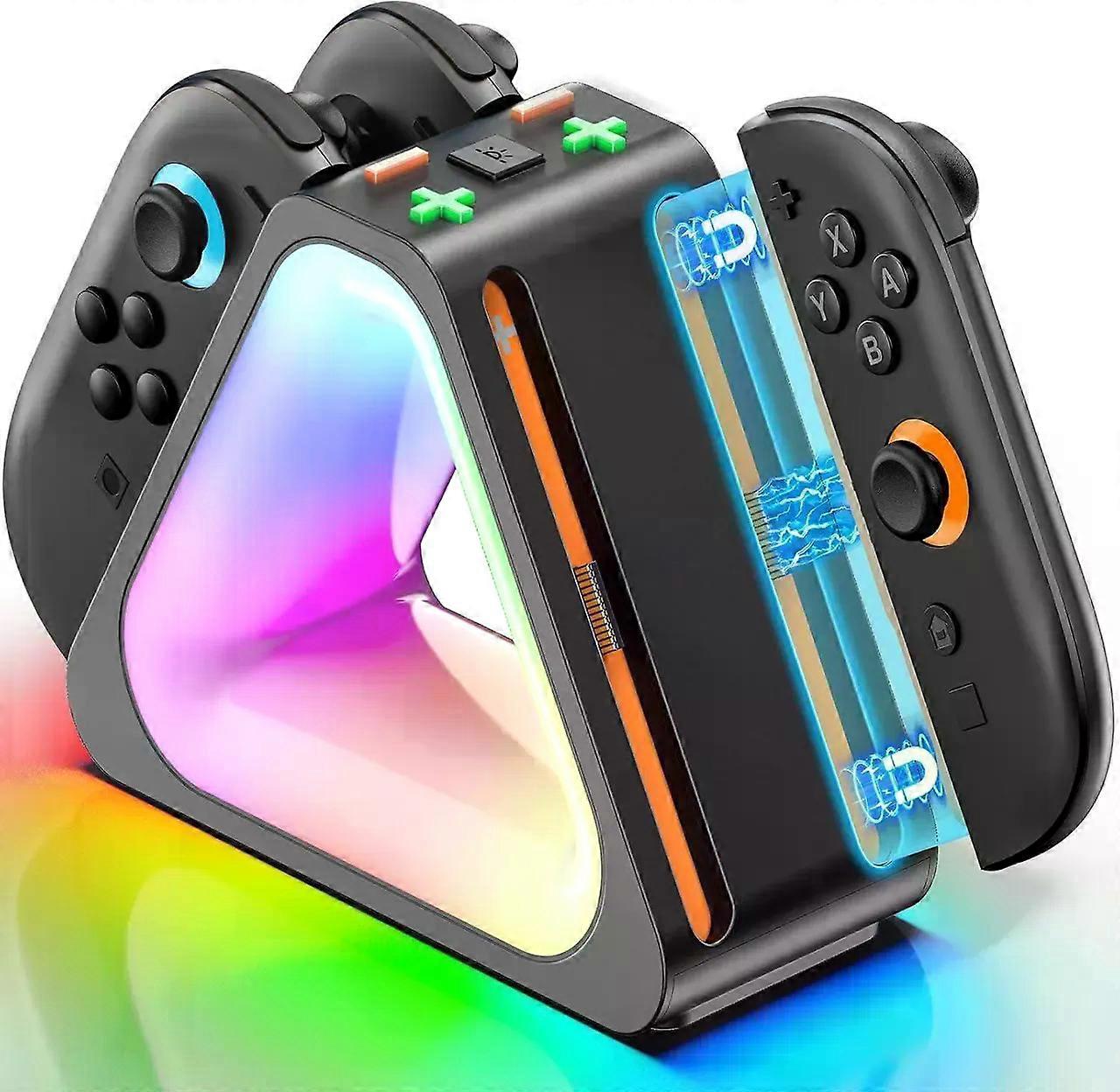 Charging Dock for Nintendo Switch 2 JoyCon, Joycon 2 Controller Charging Docking Station, Ergonomics & Magnetic Fast Charger Dock Station with Chargin