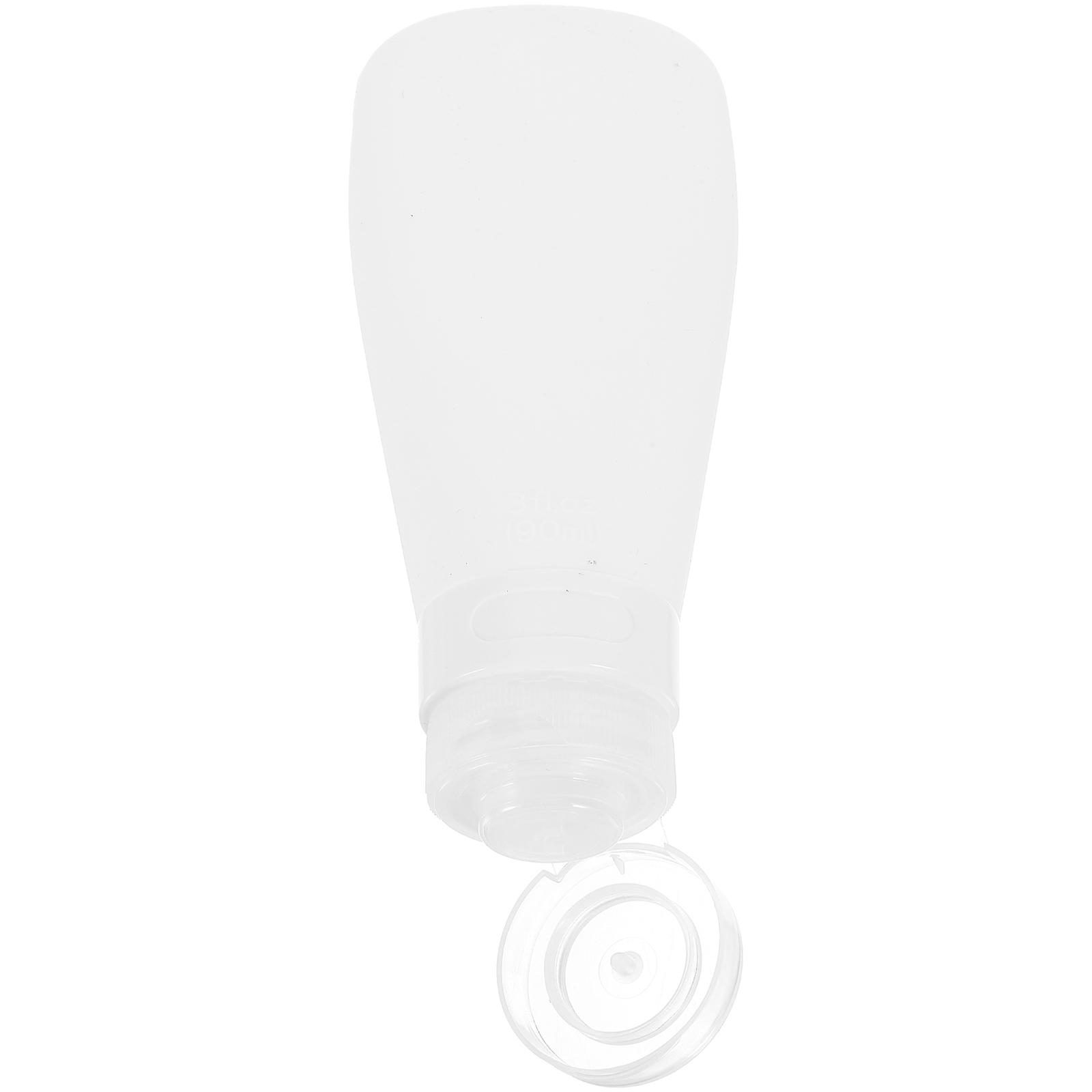 Emulsion Bottles Multifunctional Shower Gel Bottles for Storage 2Pcs White