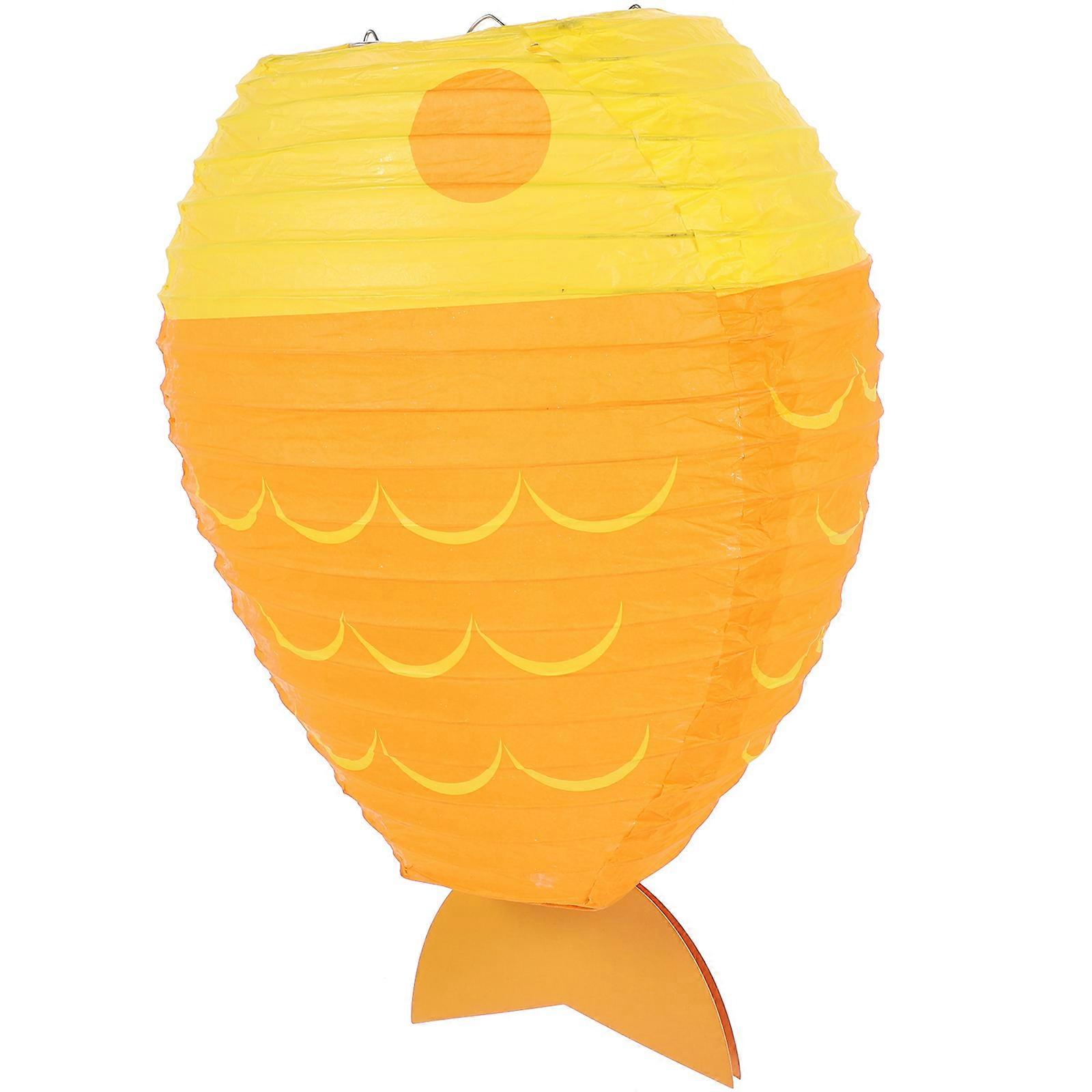 Fish Theme Paper Lanterns Creative Hanging Decoration 4Pcs for Party
