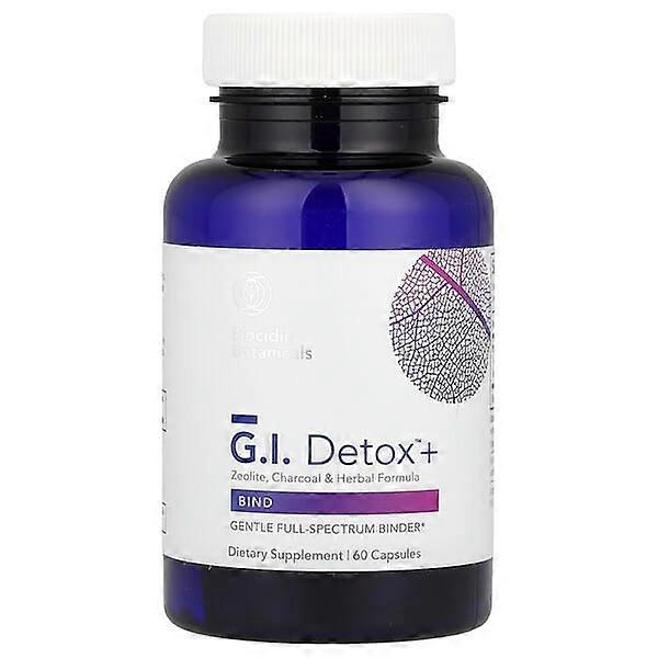 Biocidin Botanicals, G.I. DetoxÃÂÃÂ¢ÃÂÃÂÃÂÃÂ¢ +, Zeolite, Charcoal & Herbal Formula, 60 Capsules
