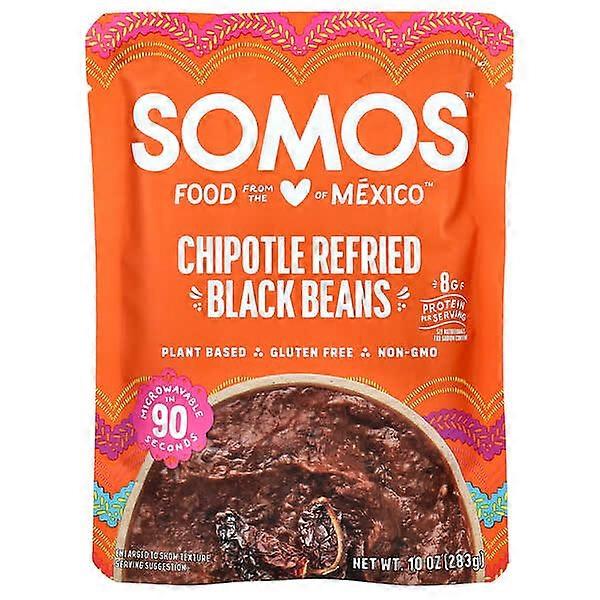 Somos, Chipotle Refried Black Beans, Medium, 10 oz (283 g)