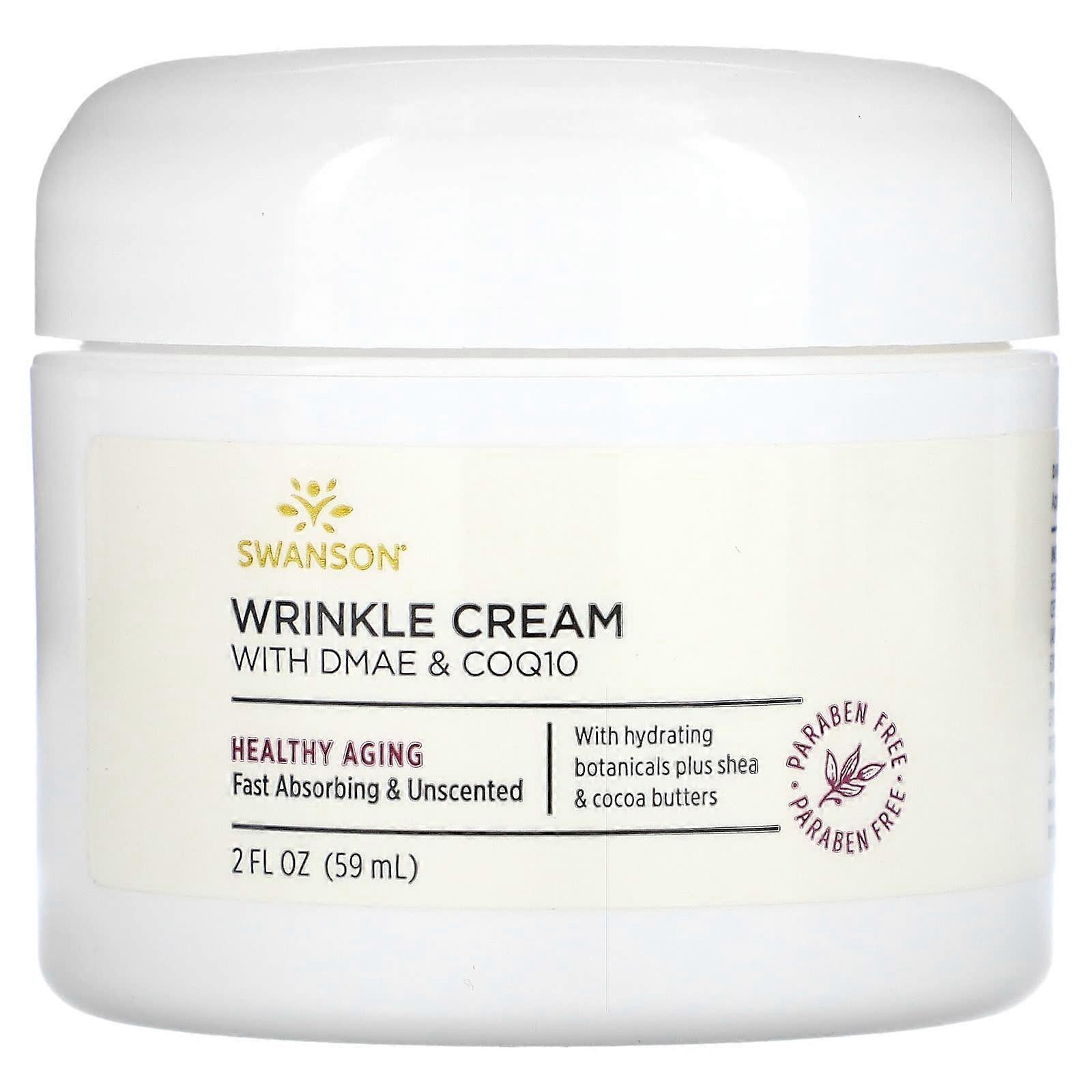 Wrinkle Cream With DMAE & CoQ10, 2 fl oz (59 ml)
