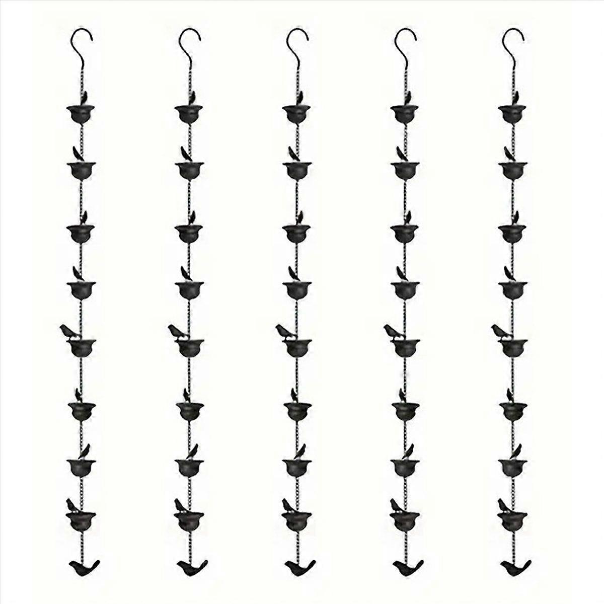 Rain Chains for Gutters Mobile Birds on Cups Rain Chimes