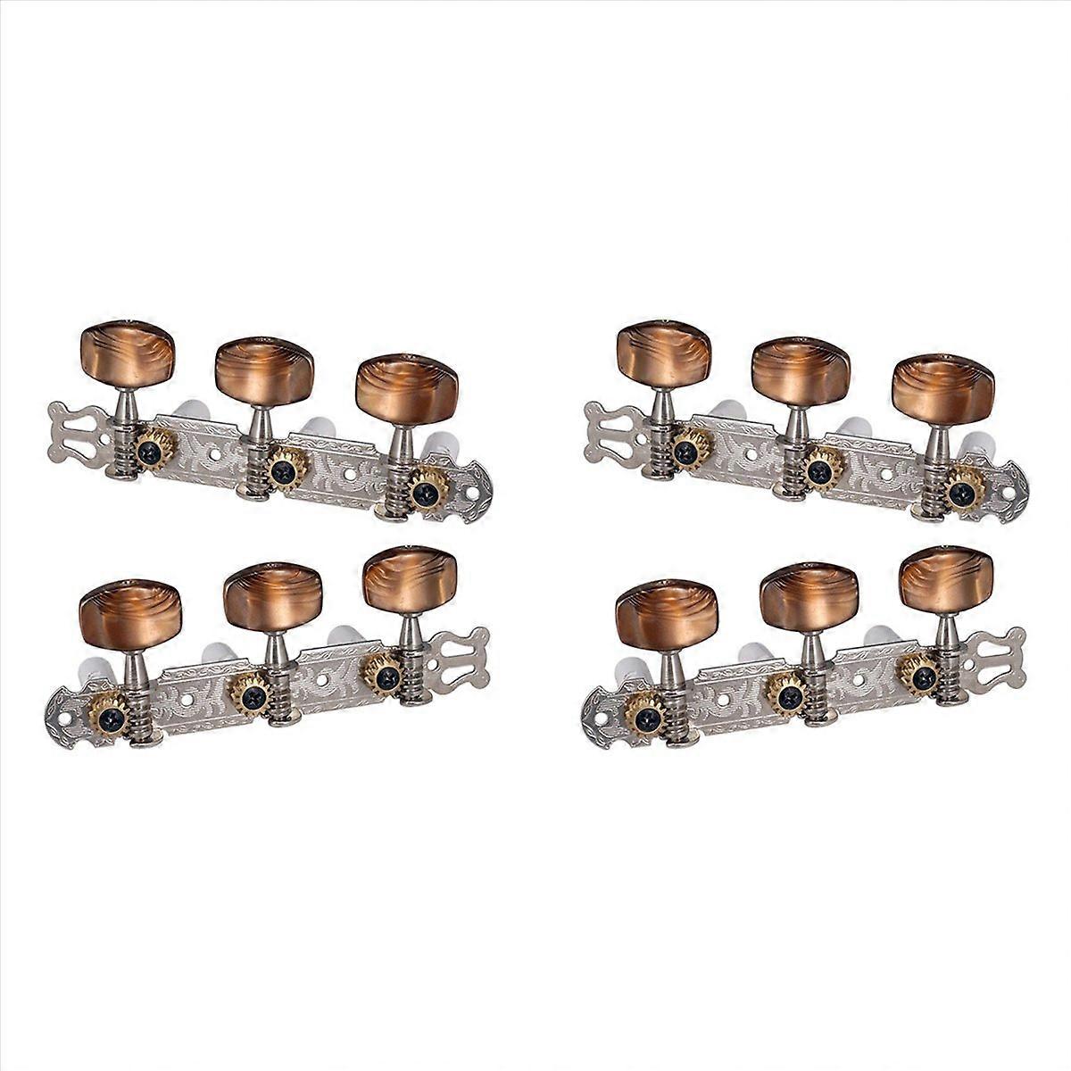 2Pcs 1:15 Classical Silver Guitar Tuner Tuning Machine Heads Keys