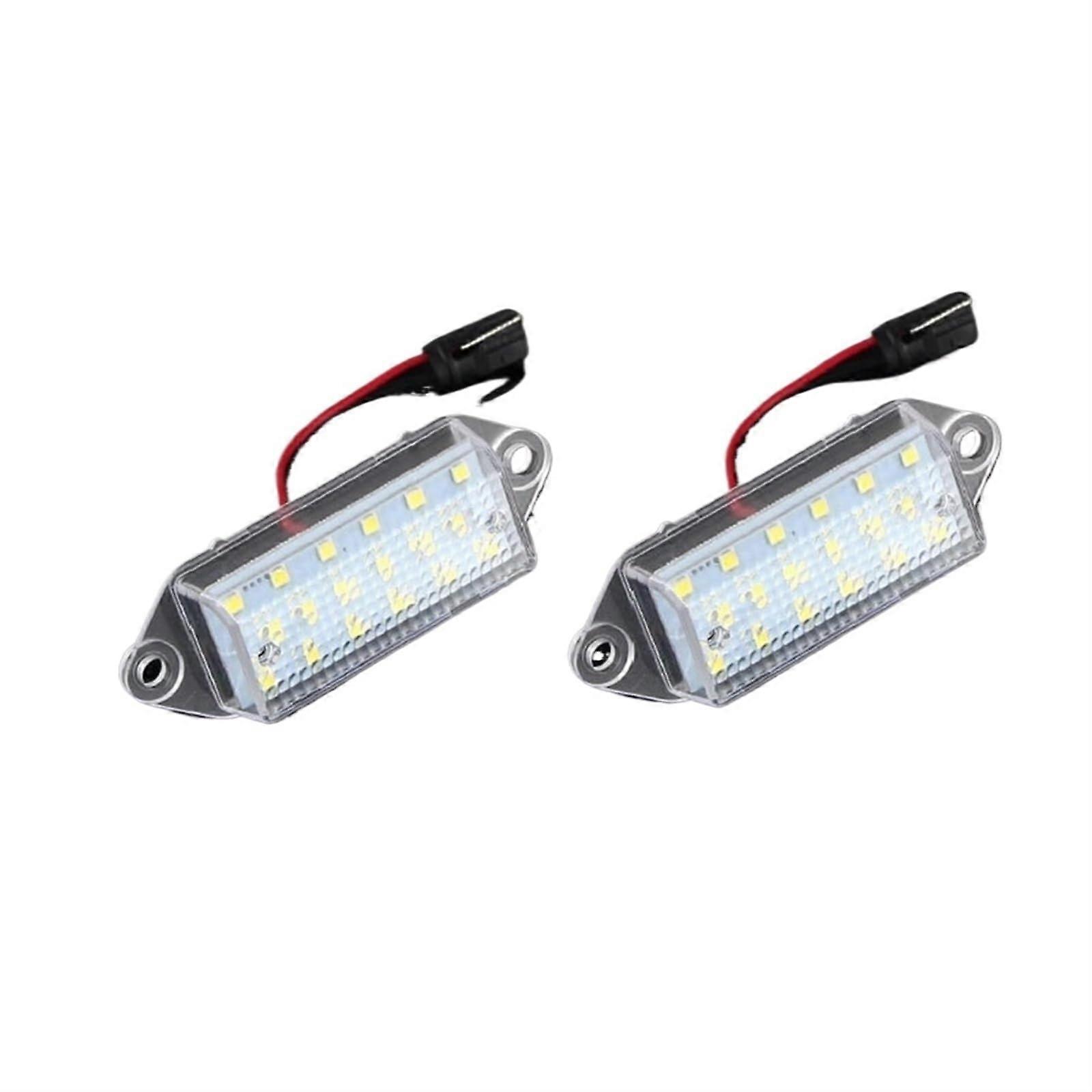 License Plate Light 2X 12V White SMD Rear Lamp for Compatible with Lancer 20032017 Evolution EVO X VIII 0408