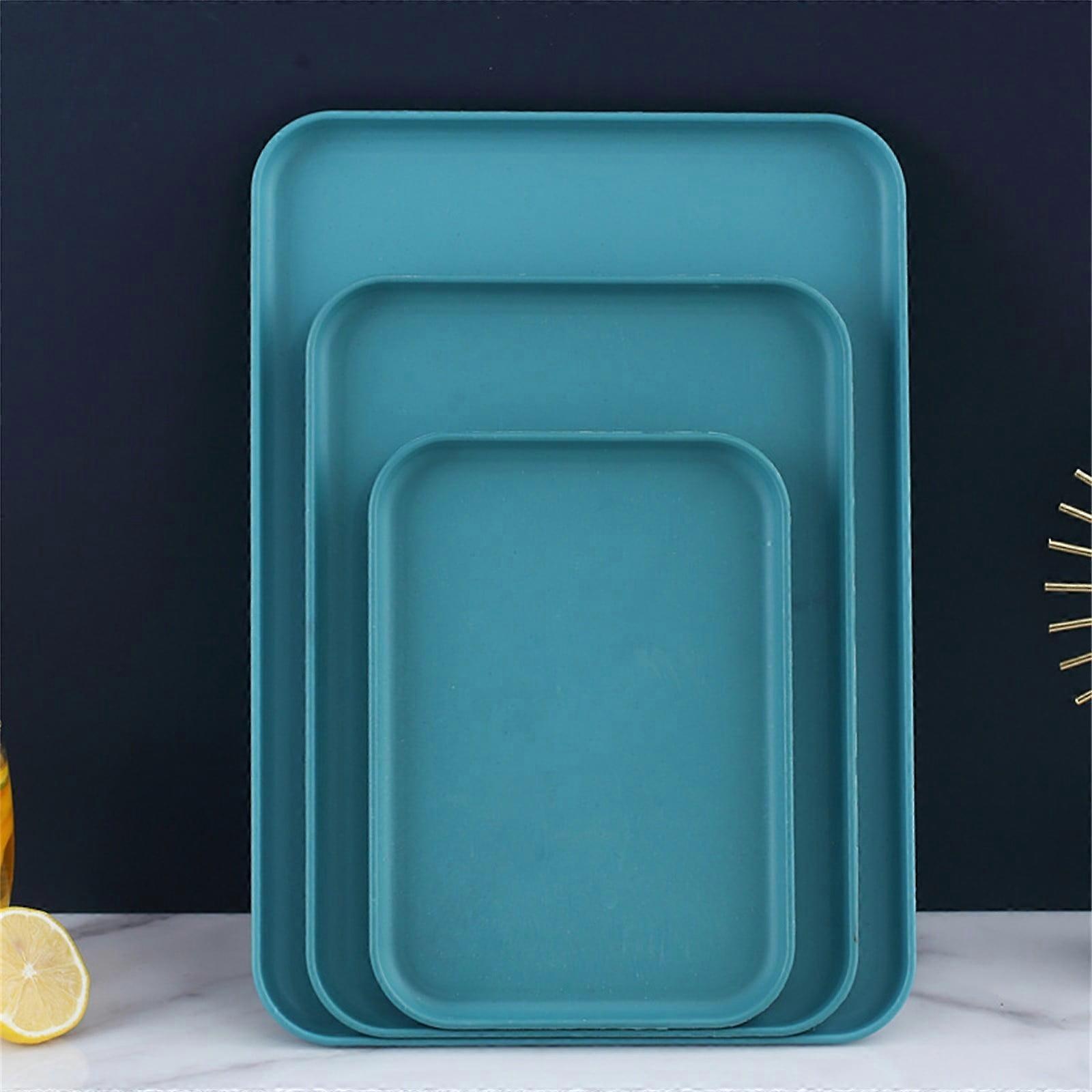 FensXil Baking & Serving Tray, Large Capacity, Food Grade Plastic, Anti-Deformed, Shockproof, Multi-Use for Home