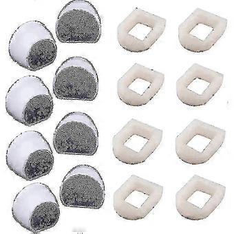 Lot de 16 préfiltres en mousse et filtre à charbon compatibles avec la fontaine Petsafe Drinkwell Inox 360 Avalon