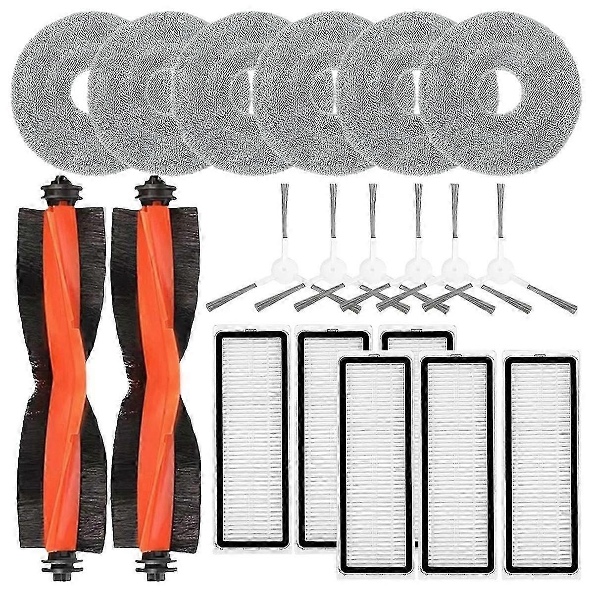 For Xiaomi S20 Plus S20+ Robot Vacuum Cleaner B108gl Parts Main Side Brush Hepa Filter Mop Cloth Acc