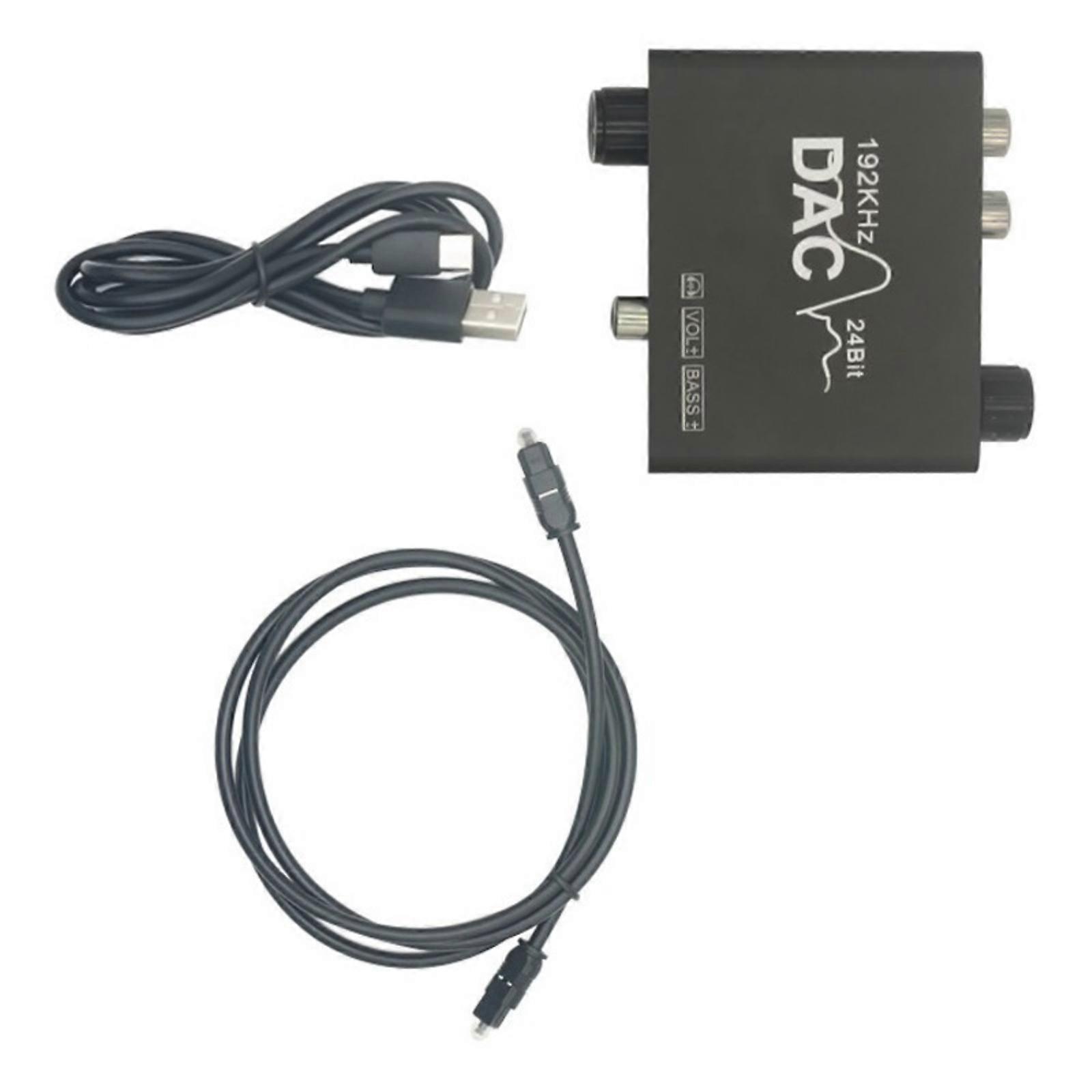 Portable 192Hz Sound Converter Digital to Analog Converter Digital SPDIF to Analog 3.5mm Converter Adapter Multicolor