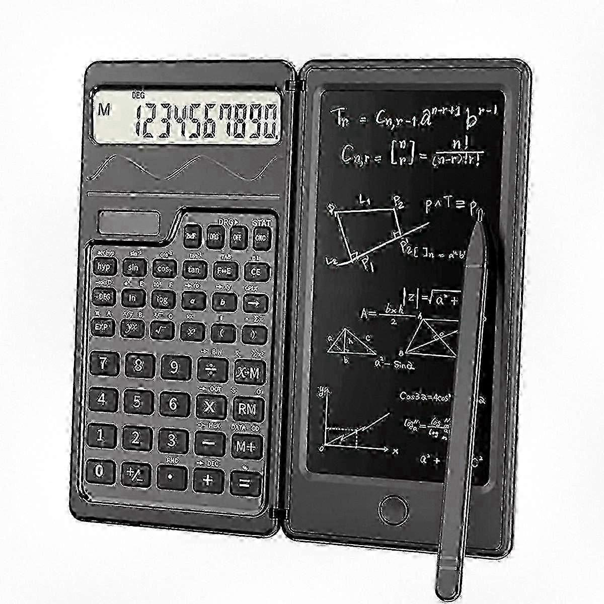 Professional Portable Foldable Scientific Calculator with LCD Notepad Functions Suitable for Students and Professionals