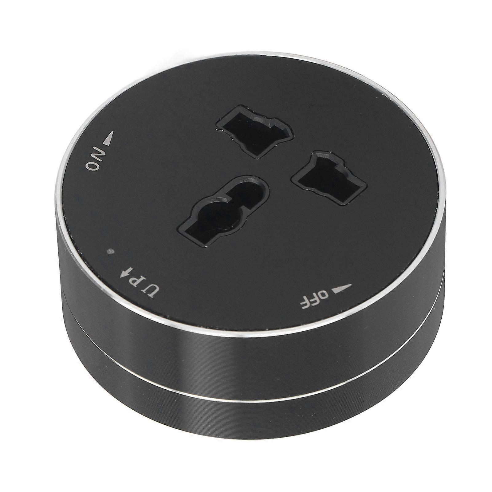 Removable Power Track Socket Cordless Waterproof Modern Round Electric Plug Adapter with Indicator Light 13A